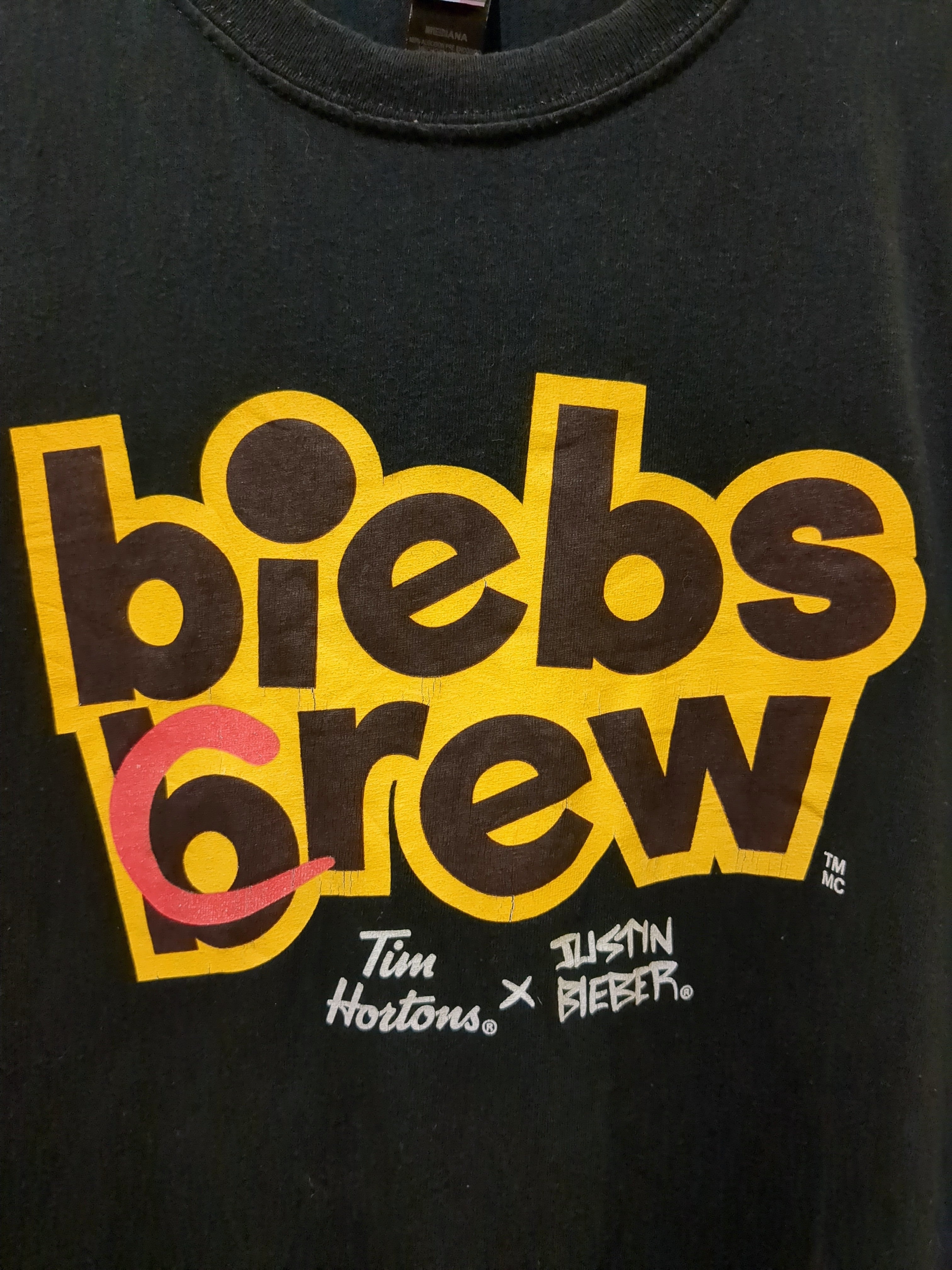 M&O Gold Justin Bieber x Tim Hortons Biebs Crew Tee - (M)