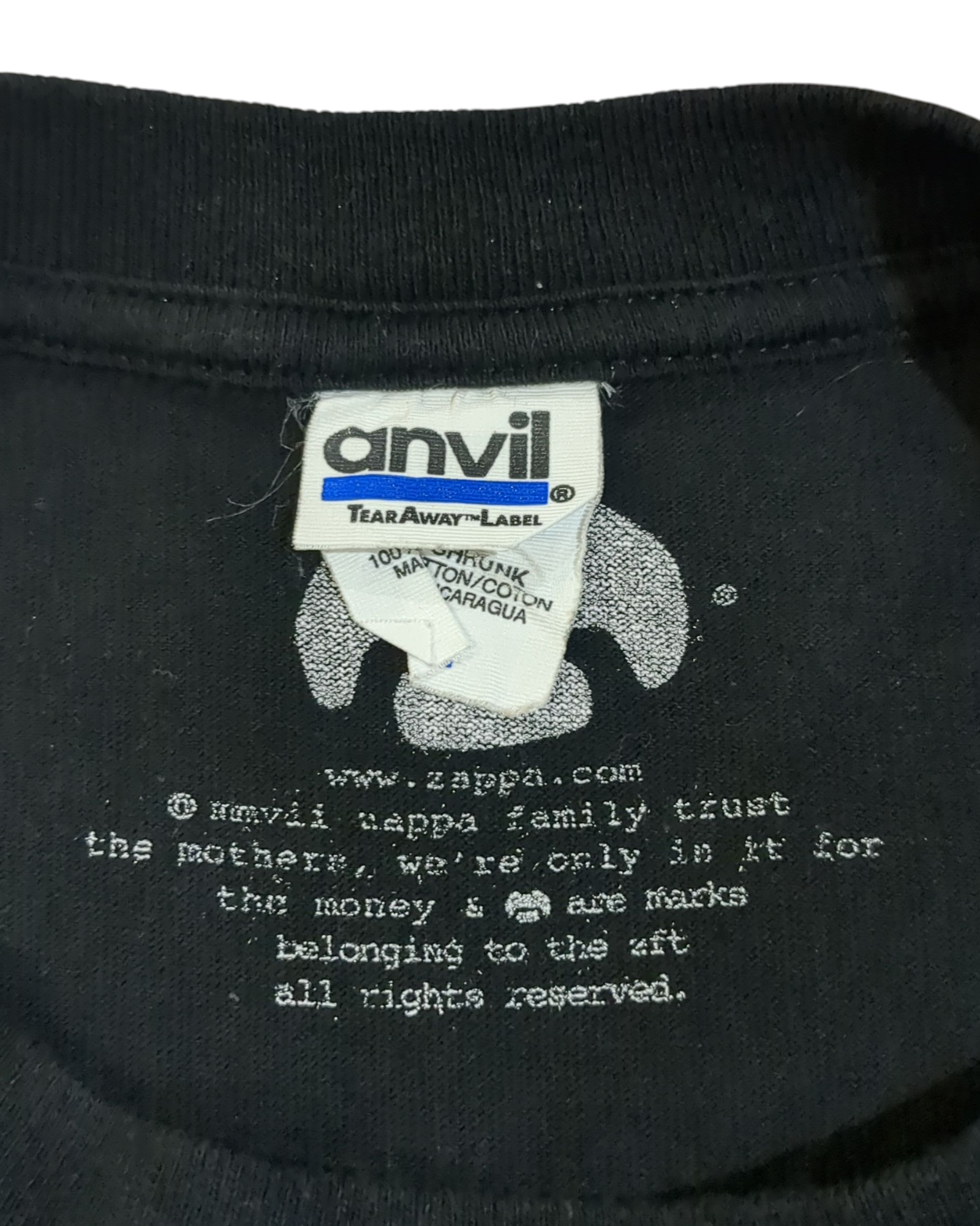 Anvil 00s Frank Zappa Were Only In It For The Money Tee - (M)