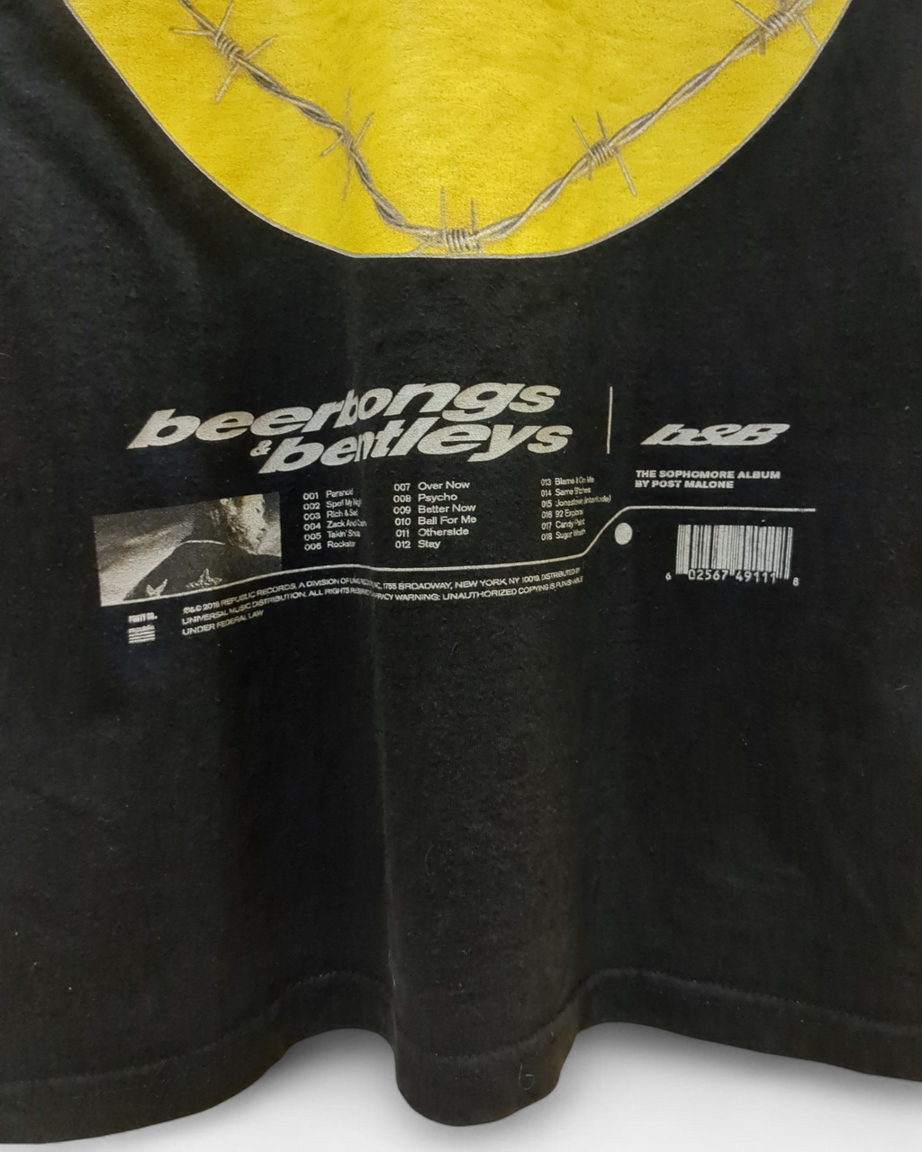 Posty Co Post Malone Beerbongs & Bentleys Album Tee - (M)