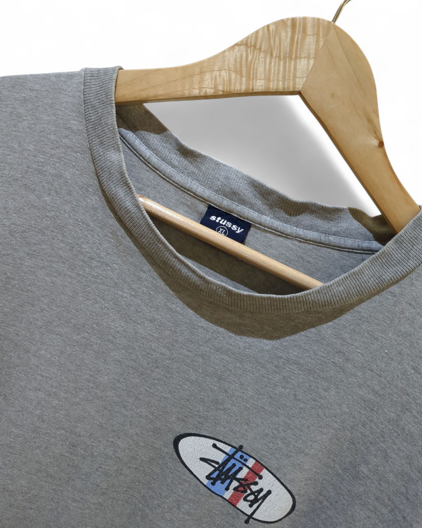 Stussy 90s Oval Logo Single Stitch Tee - (XL)