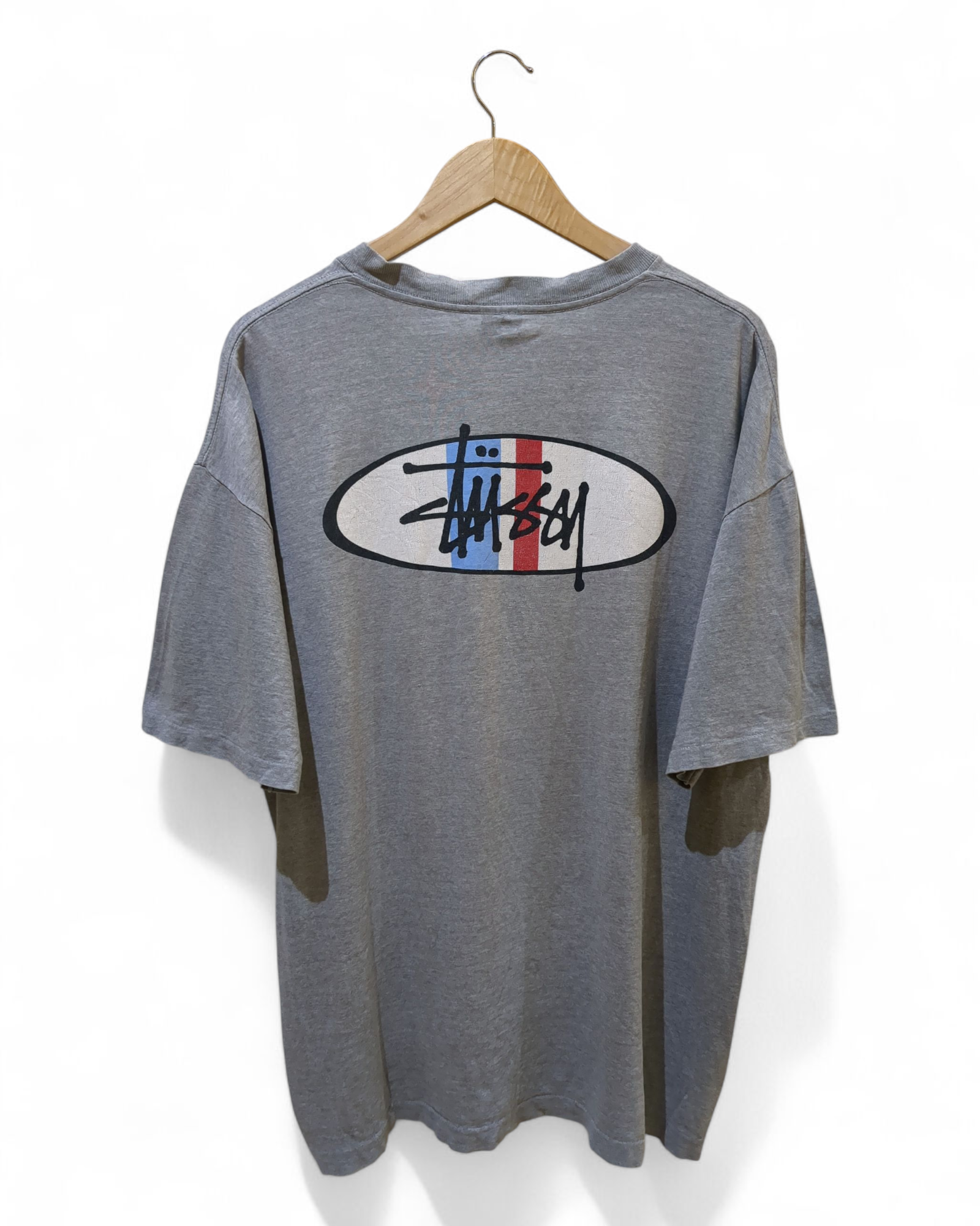 Stussy 90s Oval Logo Single Stitch Tee - (XL)