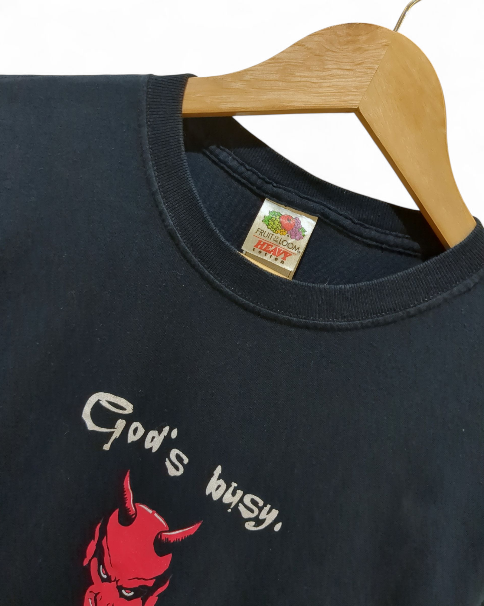 Fruit Of The Loom 2004 God's Busy Can I Help You Tee - (M)