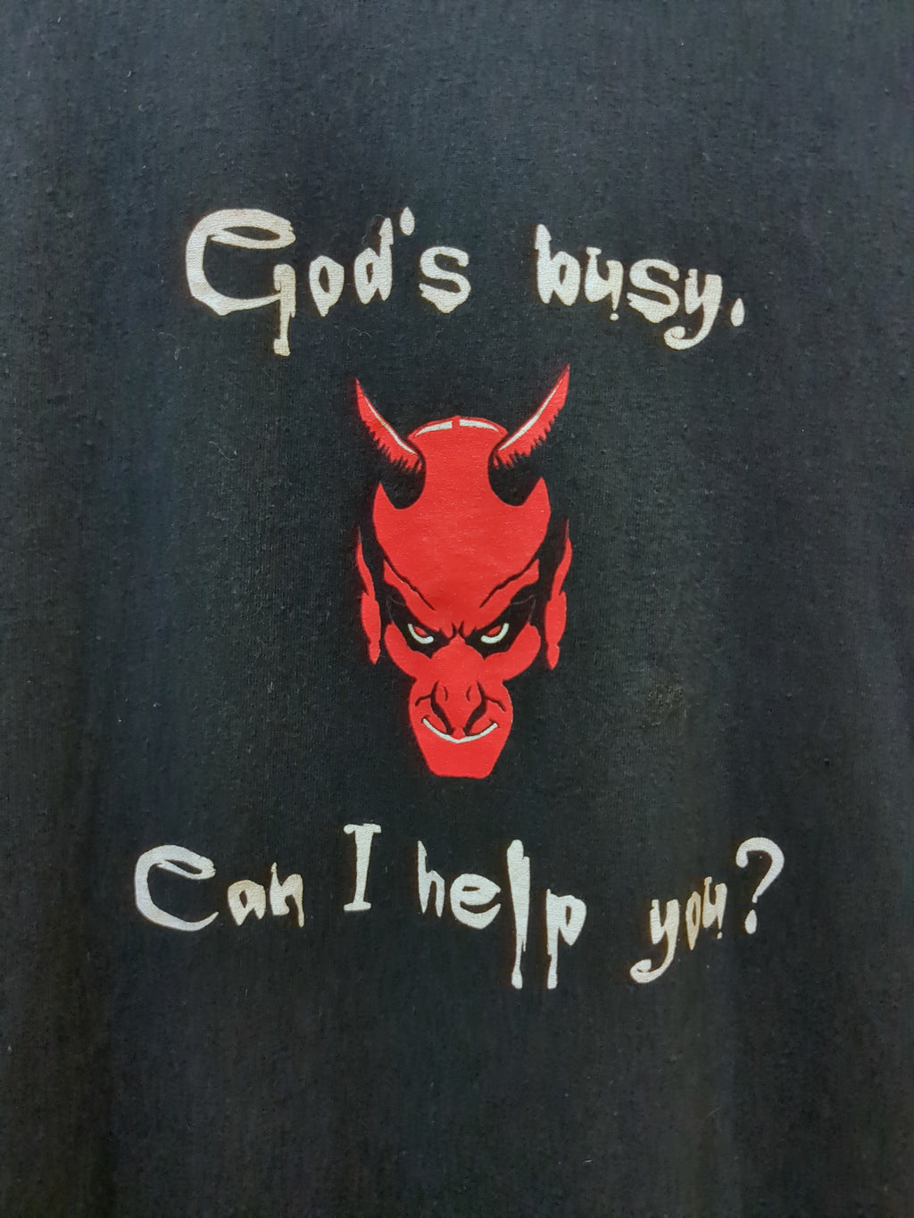 Fruit Of The Loom 2004 God's Busy Can I Help You Tee - (M)