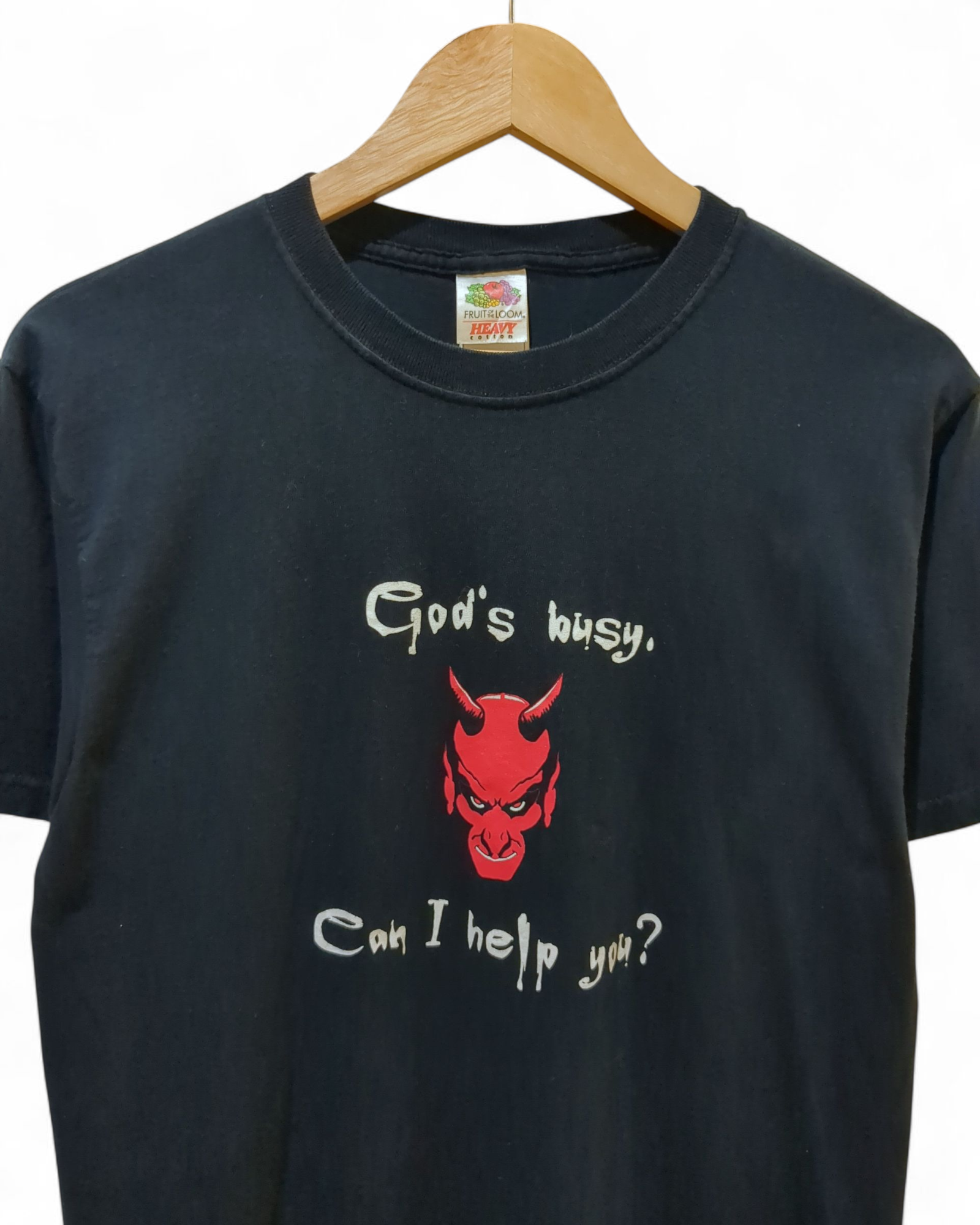 Fruit Of The Loom 2004 God's Busy Can I Help You Tee - (M)
