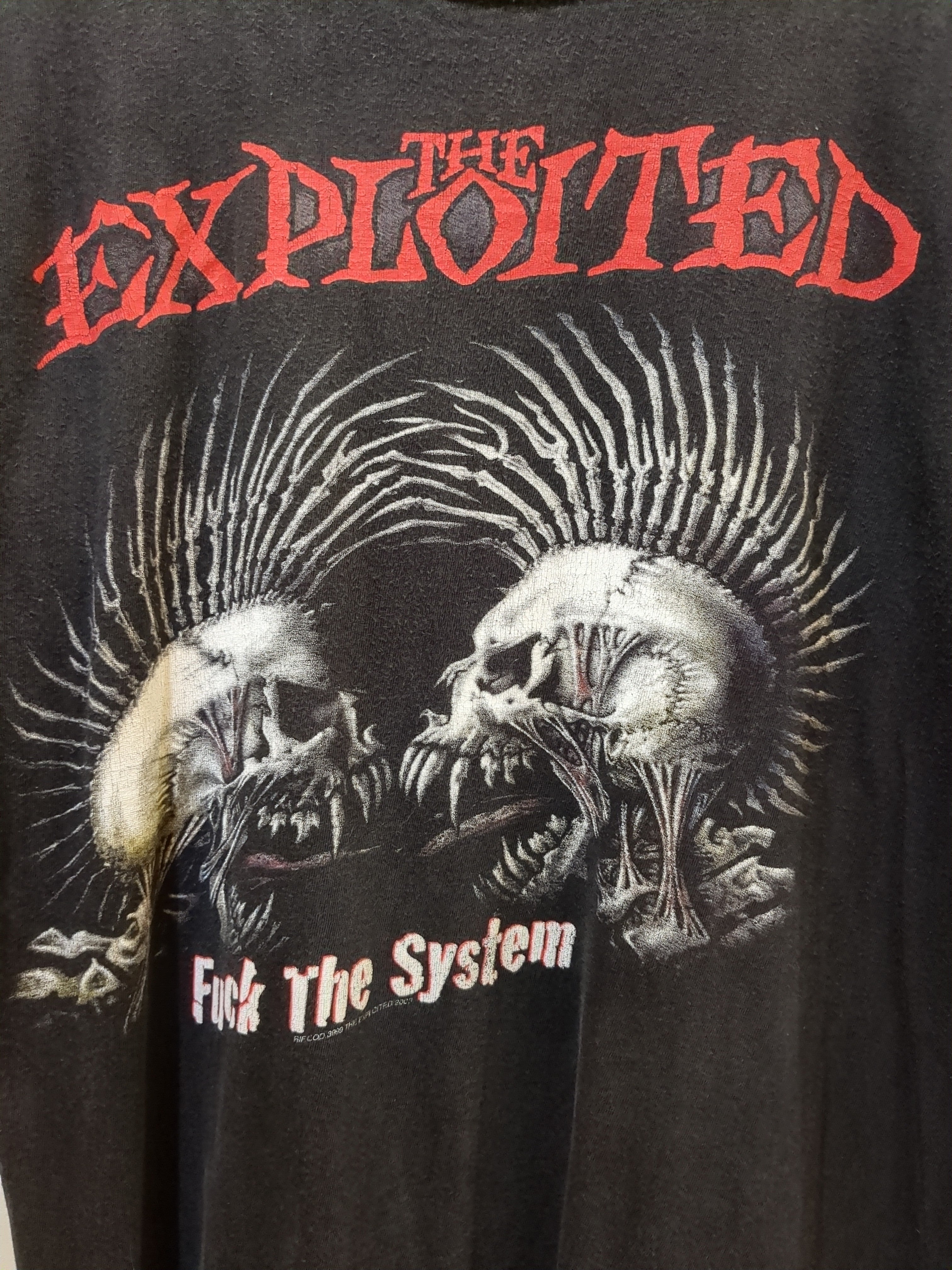 Vintage 2003 The Exploited Fuck The System Tee - (M)
