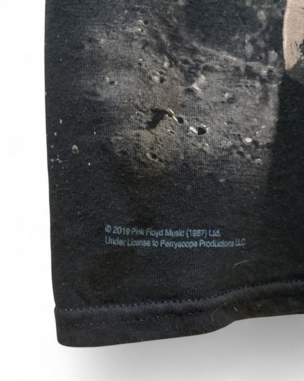 Liquid Blue Pink Floyd Bright Side Of The Moon Tee - (S)