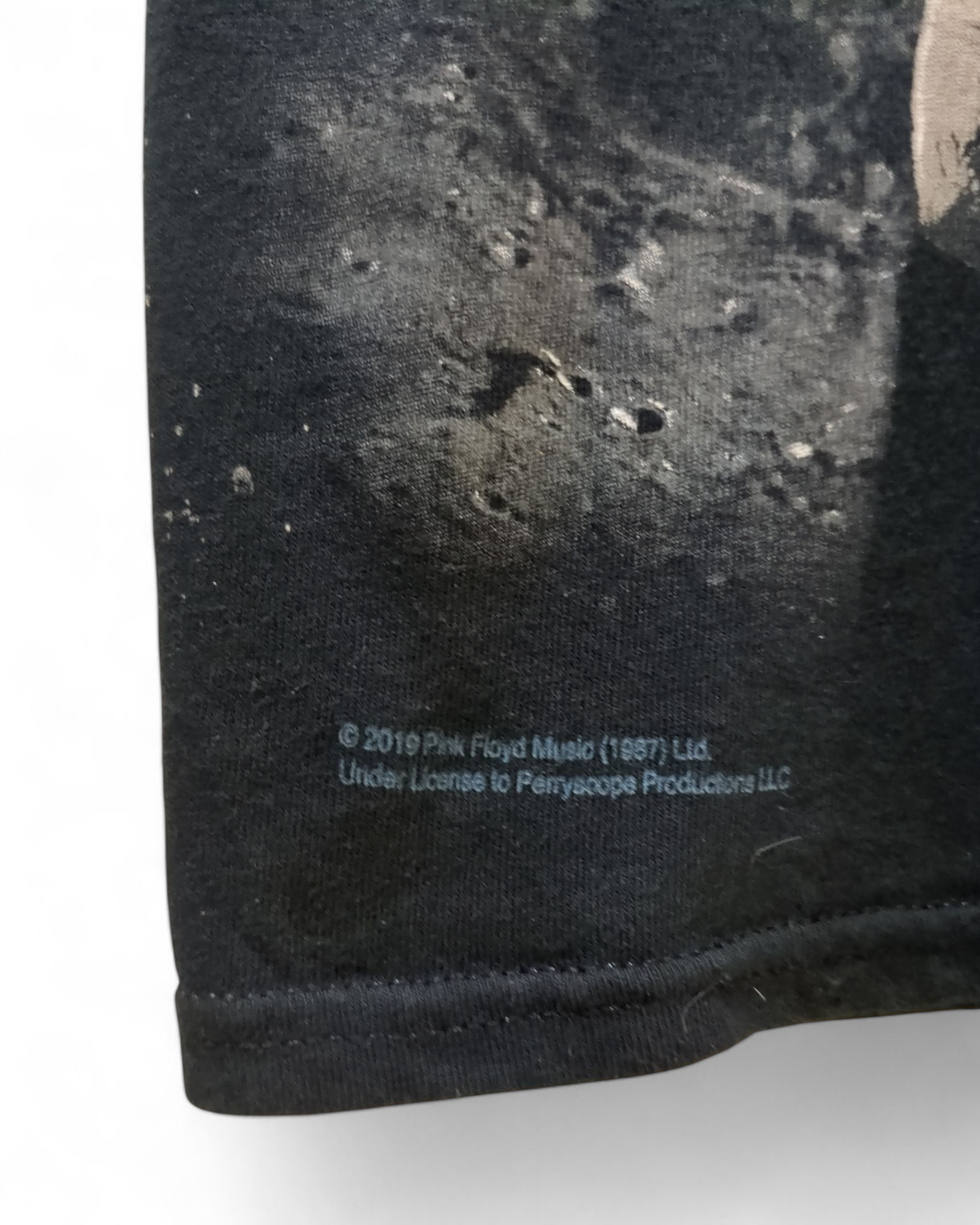 Liquid Blue Pink Floyd Bright Side Of The Moon Tee - (S)