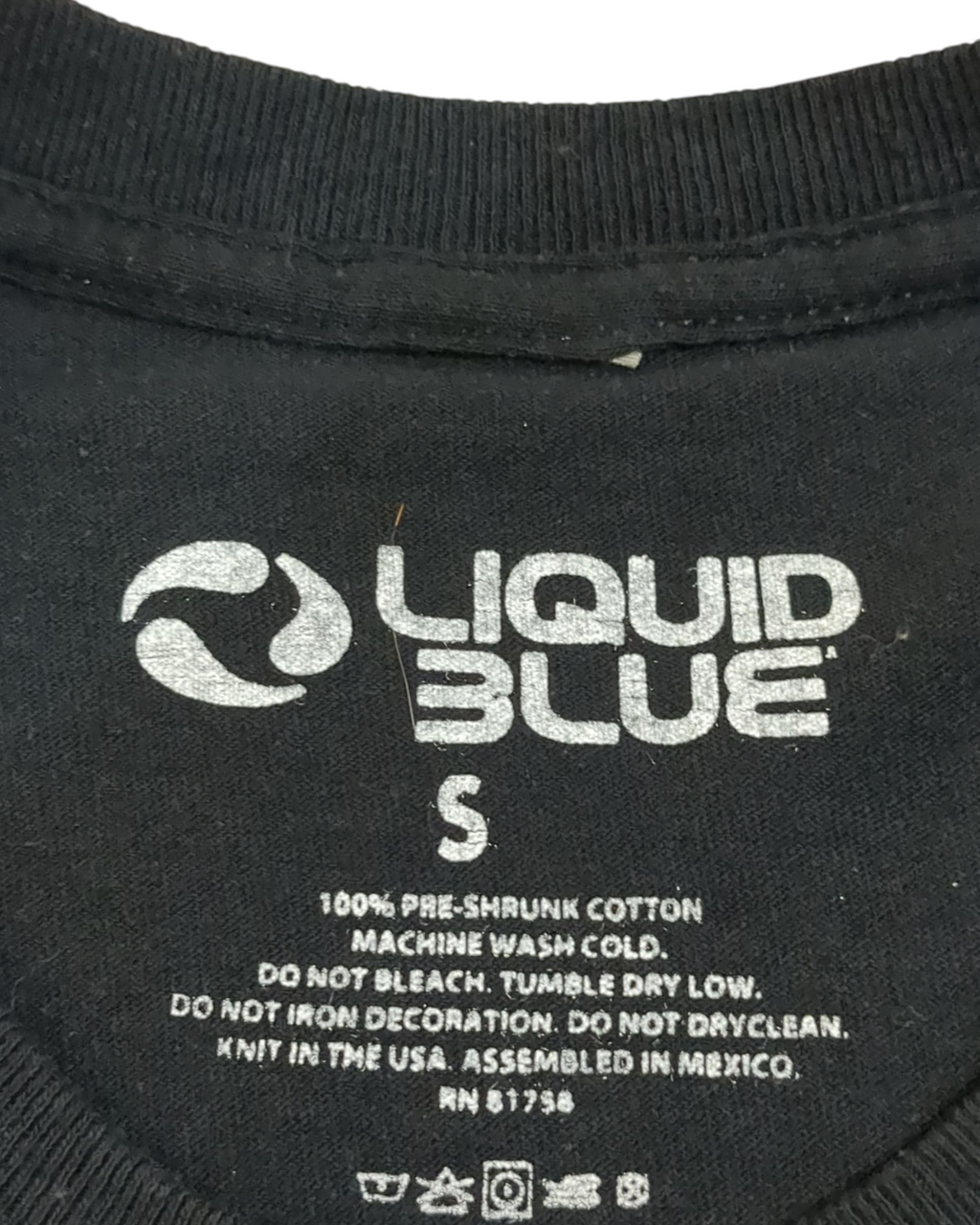 Liquid Blue Pink Floyd Bright Side Of The Moon Tee - (S)