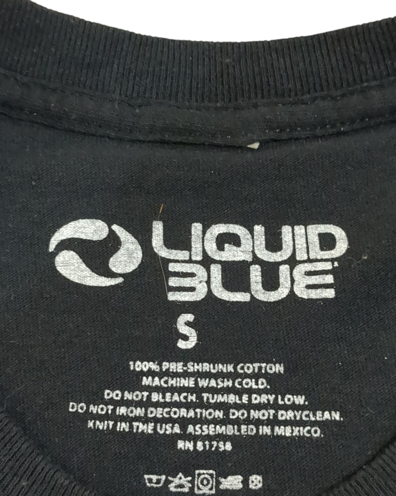 Liquid Blue Pink Floyd Bright Side Of The Moon Tee - (S)