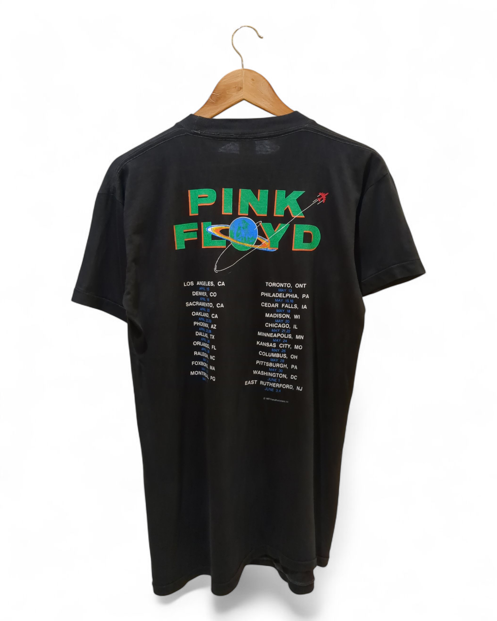 Vintage 1987 Pink Floyd USA Tour Tee - (M) – The Cold Hills Vintage 1987 Pink Floyd USA Tour Tee - (M) – The Cold Hills