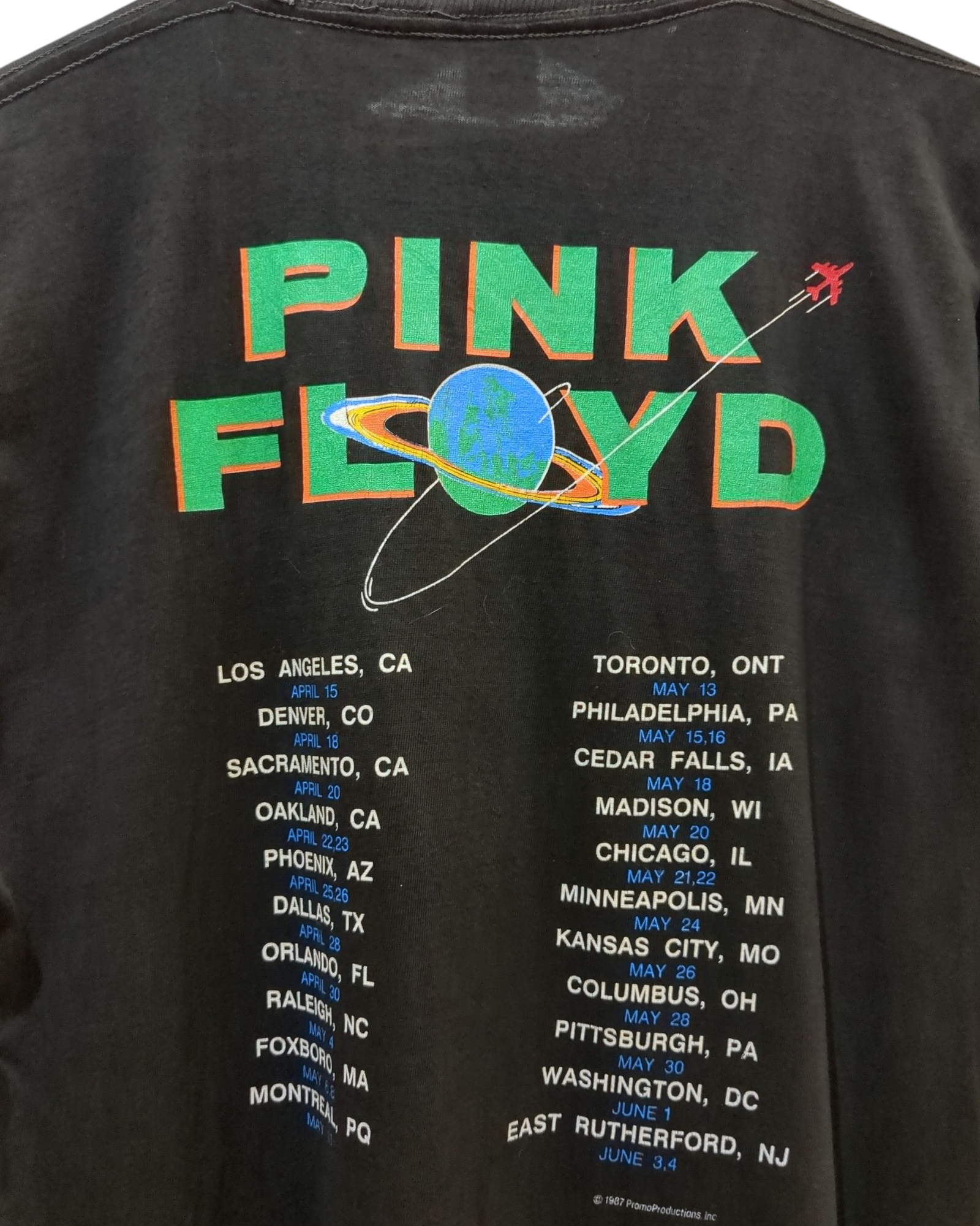 Vintage 1987 Pink Floyd USA Tour Tee - (M)