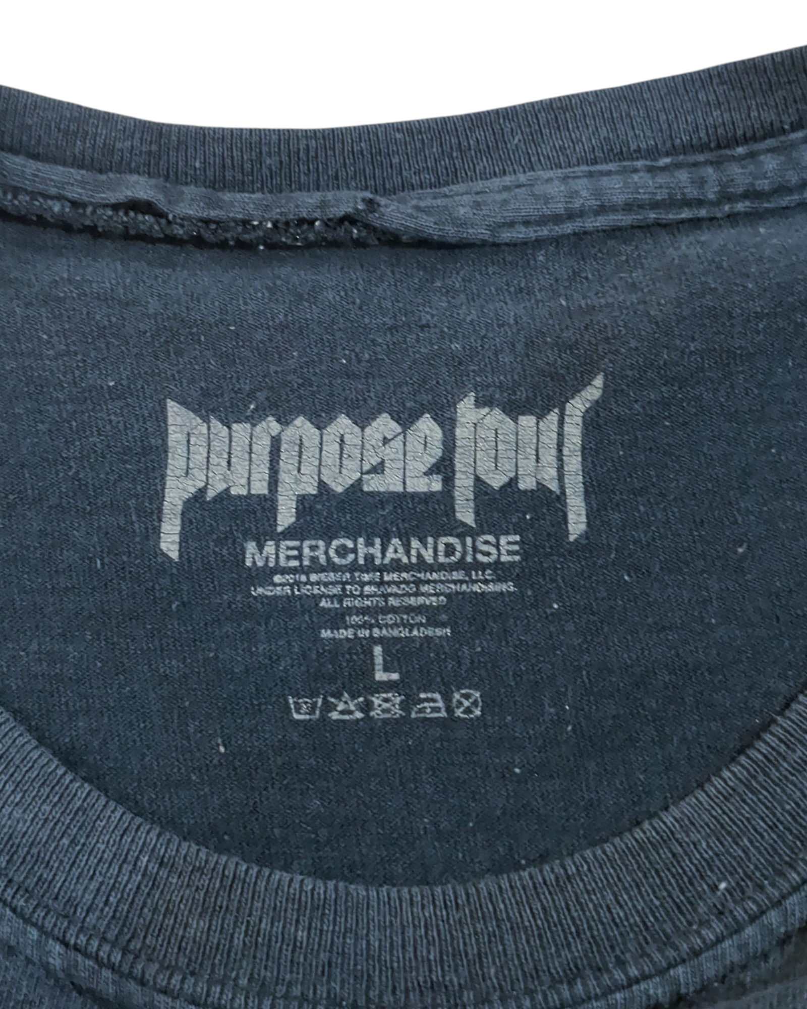 Justin Bieber Purpose Tour Tee - (L)