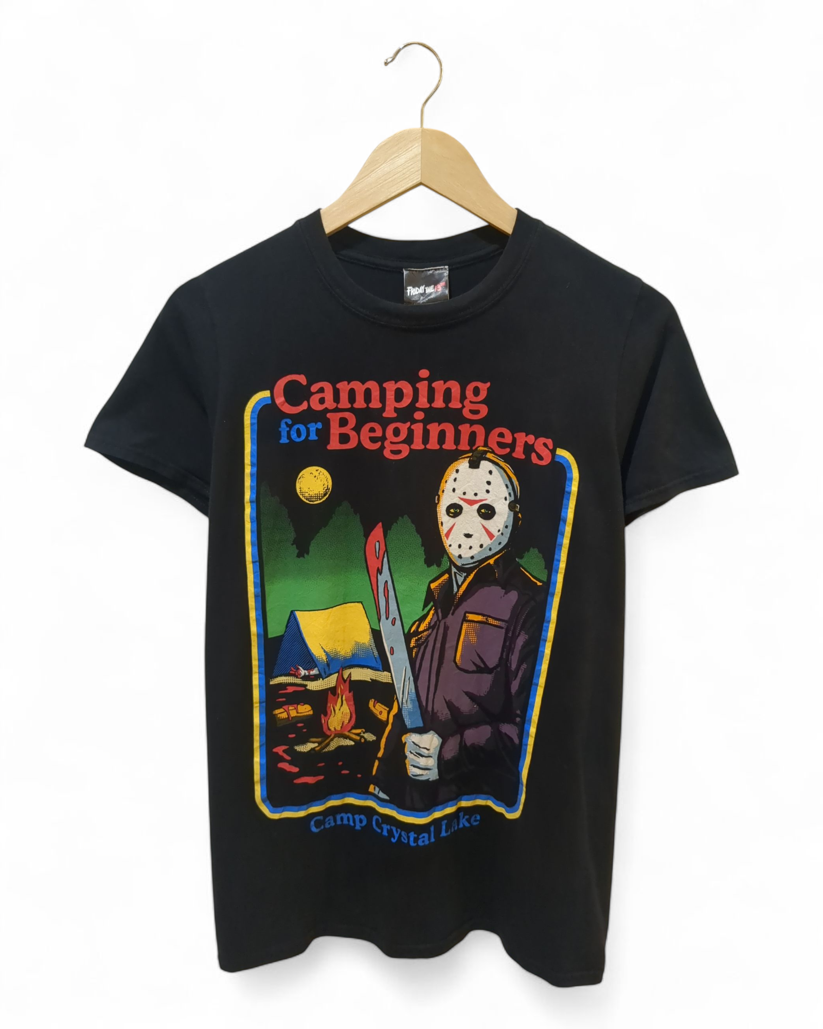 Gildan Friday The 13th Camping For Beginners Tee - (S)