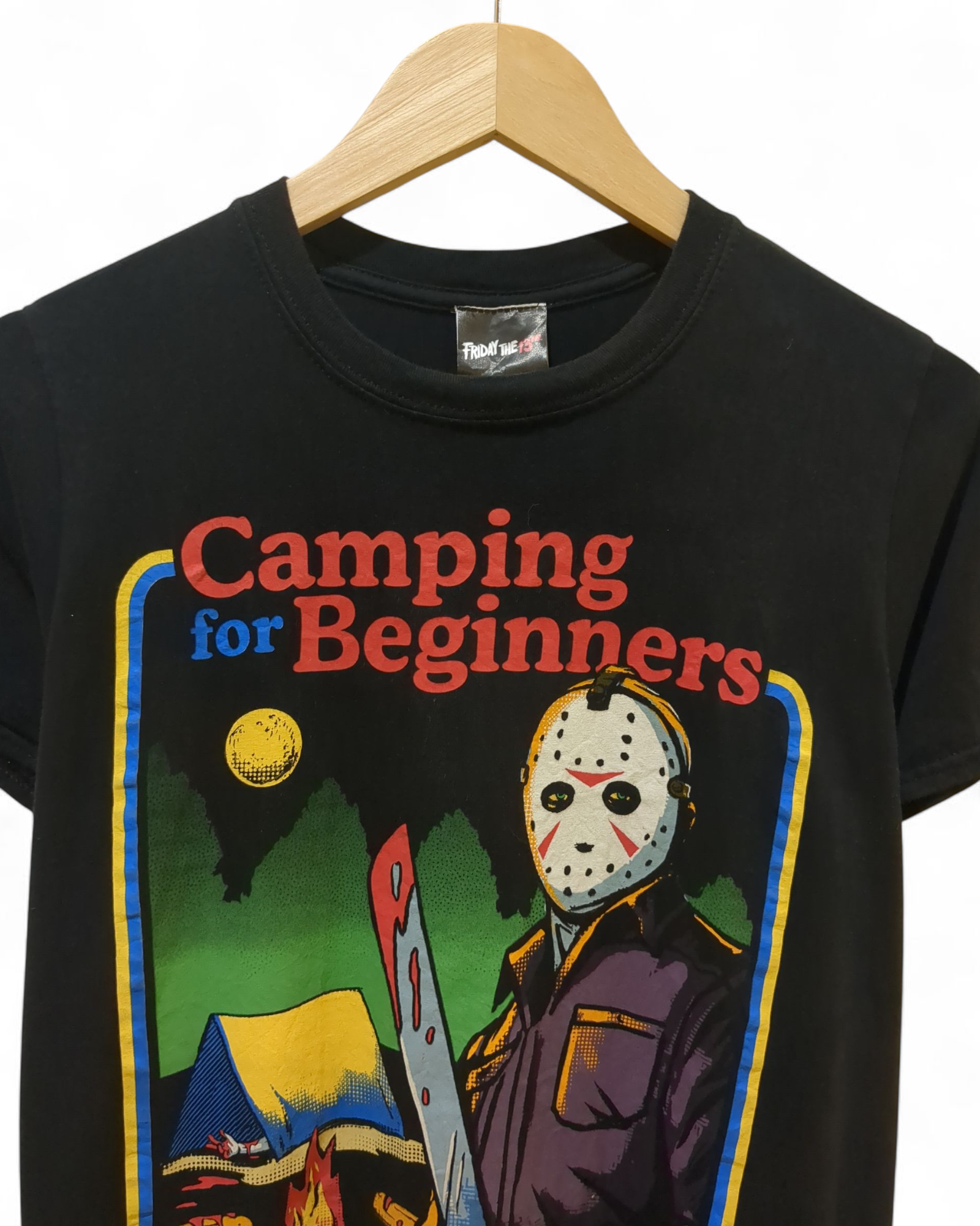 Gildan Friday The 13th Camping For Beginners Tee - (S)