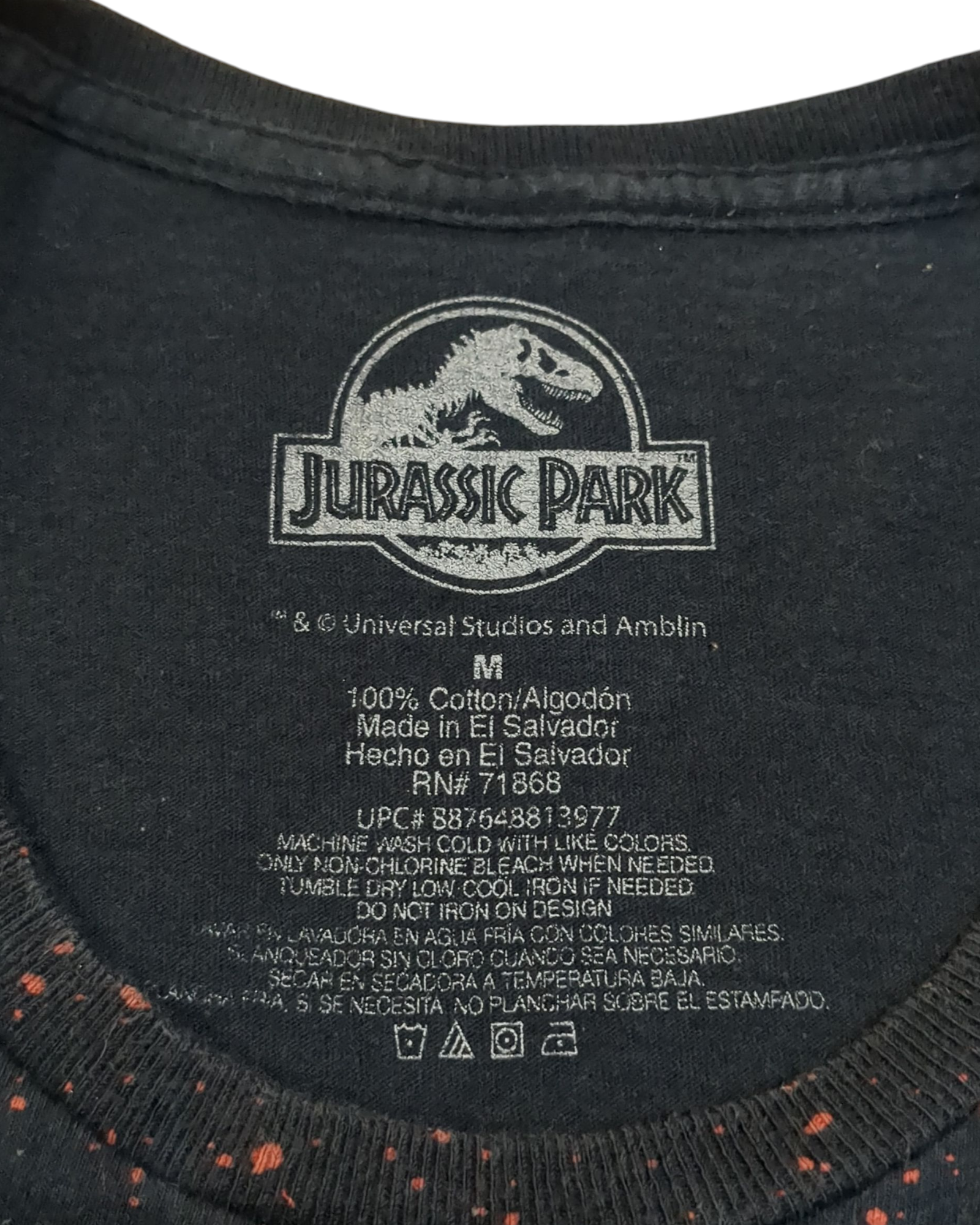 Jurassic Park Blood Splatter Tee - (M)