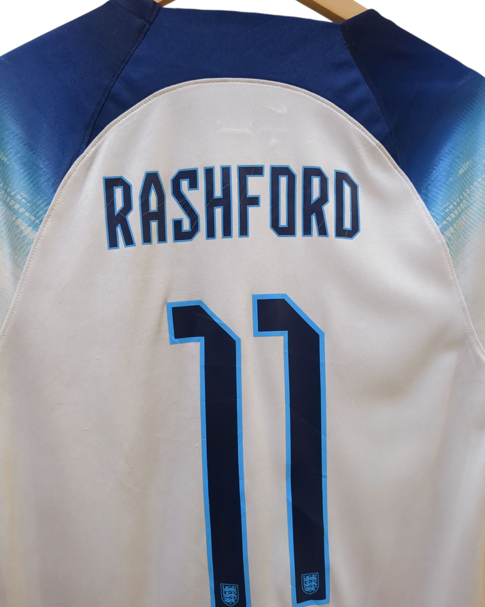 2022-23 Nike England Home Shirt #11 Rashford - (S)