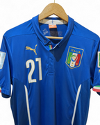 2014-15 Italy Home Shirt #21 Pirlo - (M)