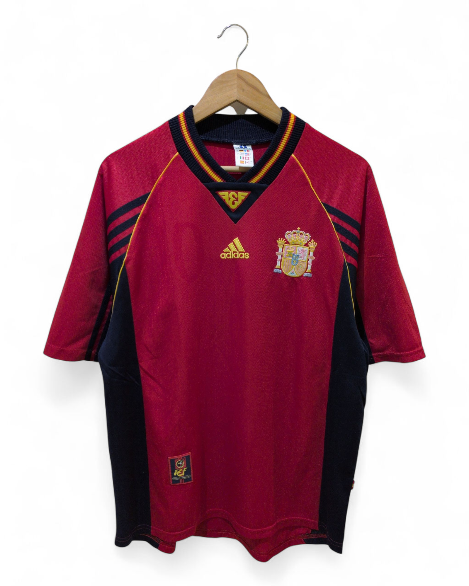 1998-99 Adidas Spain Home Shirt - (L)