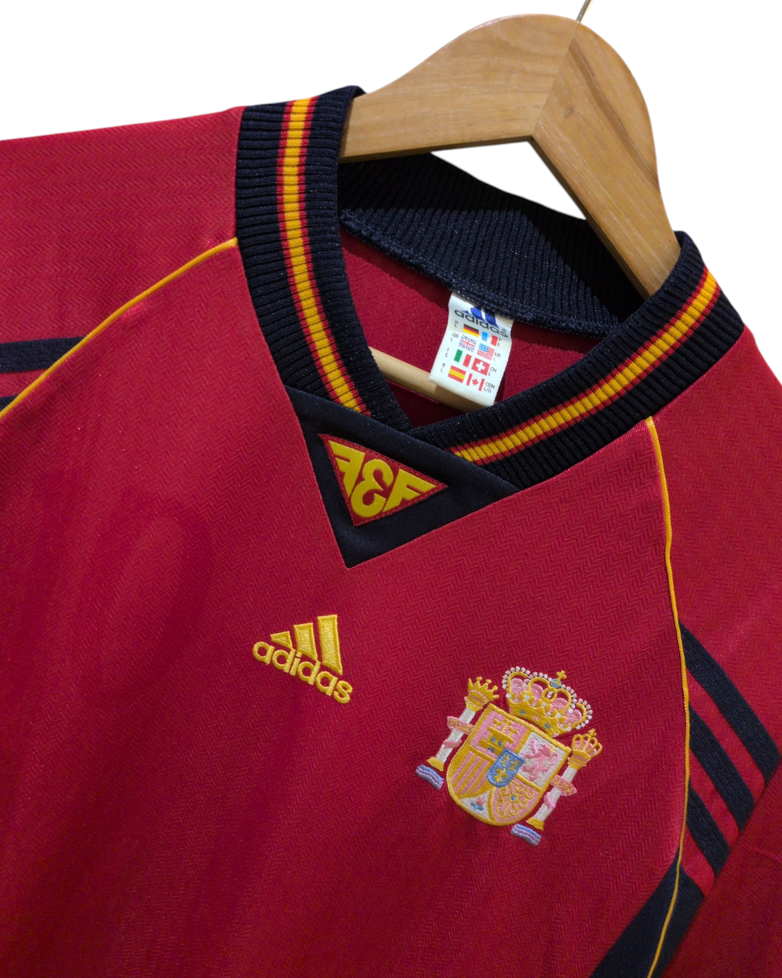 1998-99 Adidas Spain Home Shirt - (L)