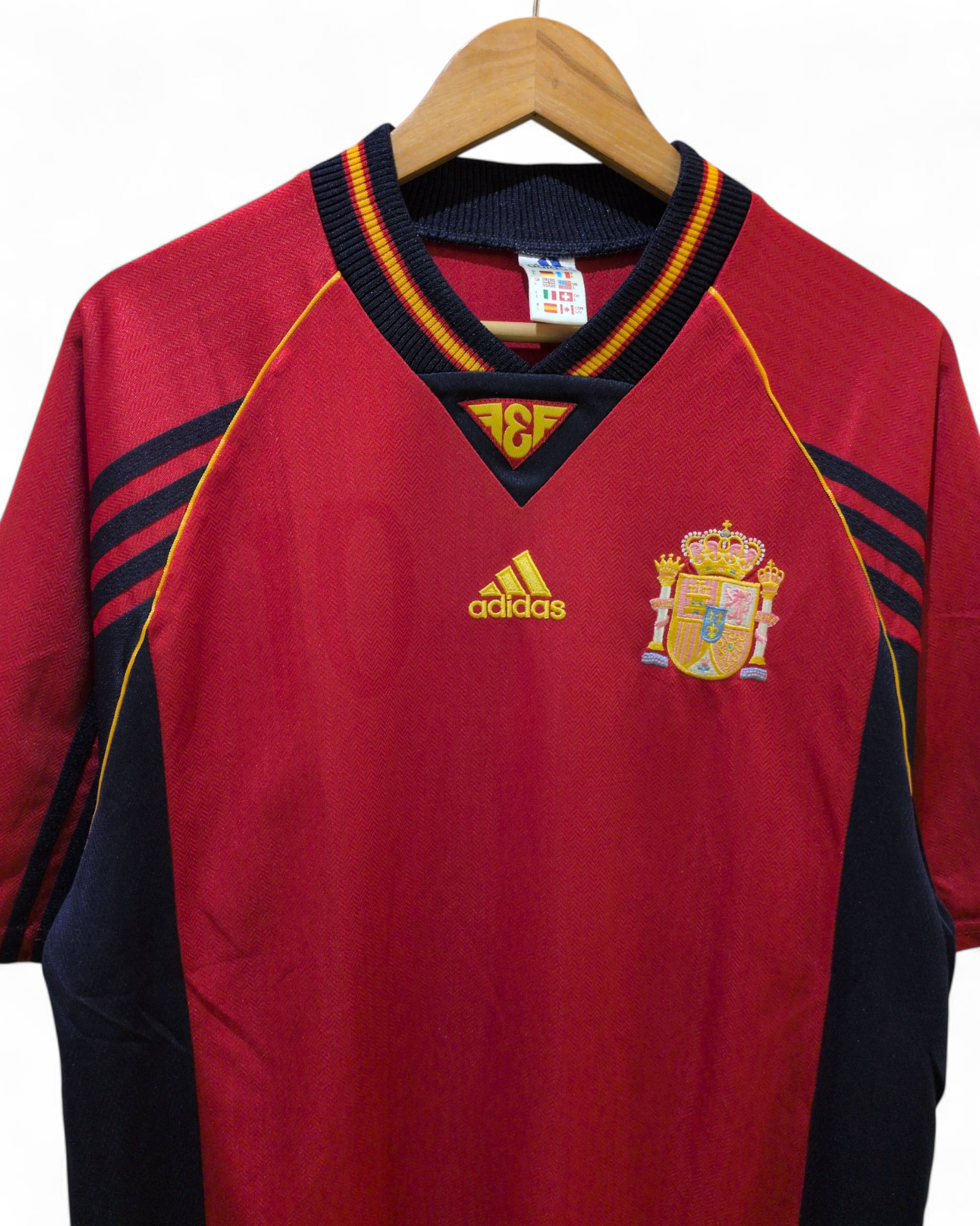 1998-99 Adidas Spain Home Shirt - (L)