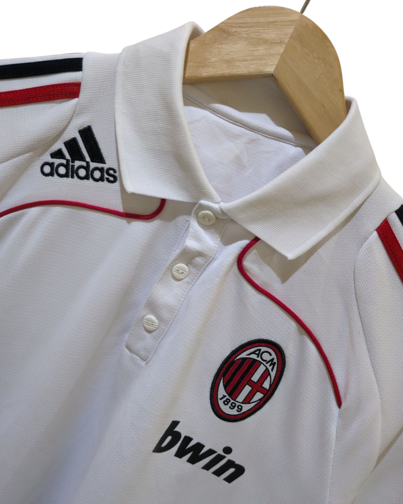 2008-09 Adidas AC Milan Polo Shirt - (M)