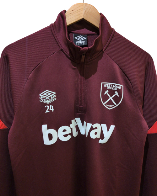 2021-22 Umbro West Ham Player Issue 1/4 Training Top #24 - (M)