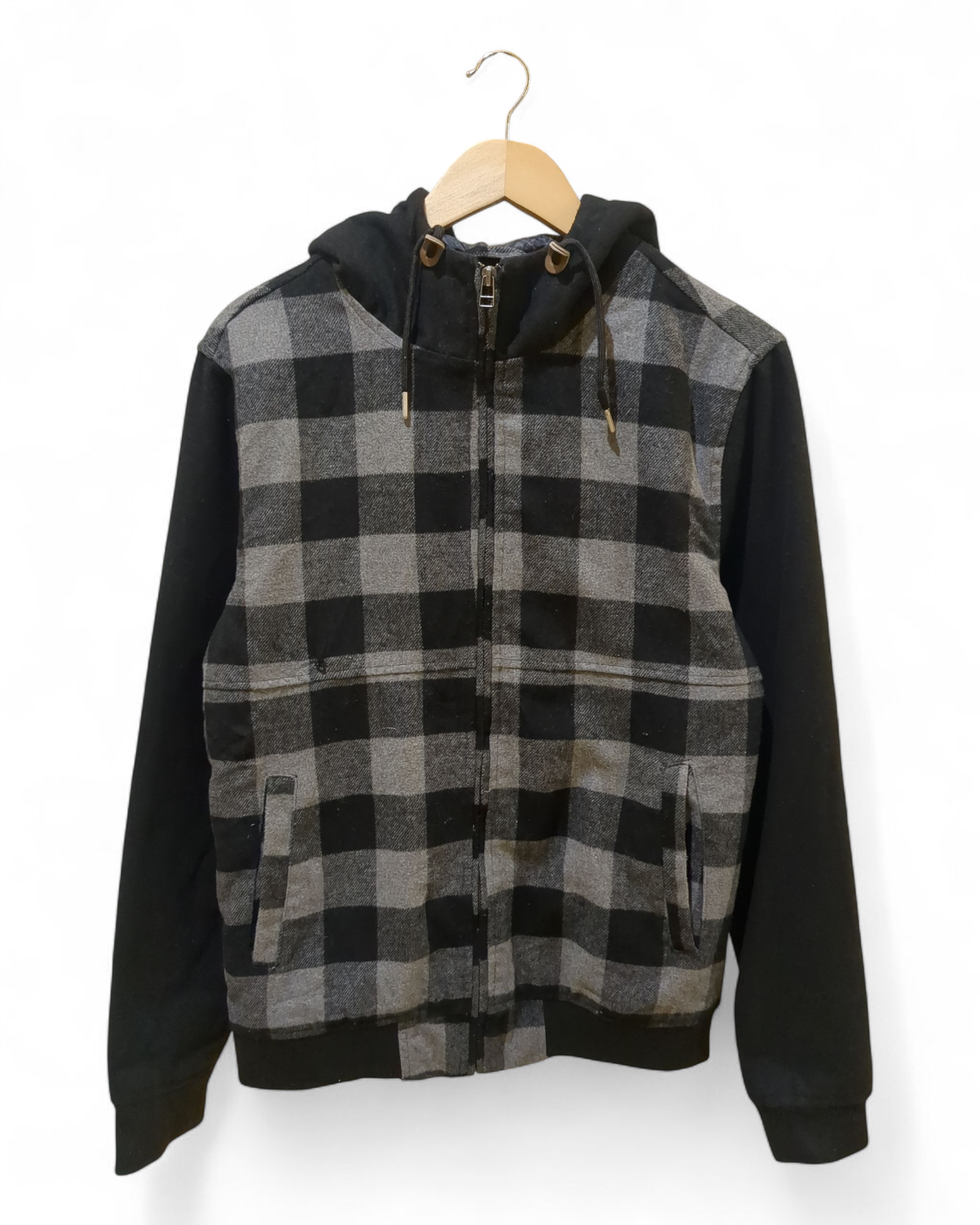 Dickies Hooded Zip Flannel Sweatshirt - (M)