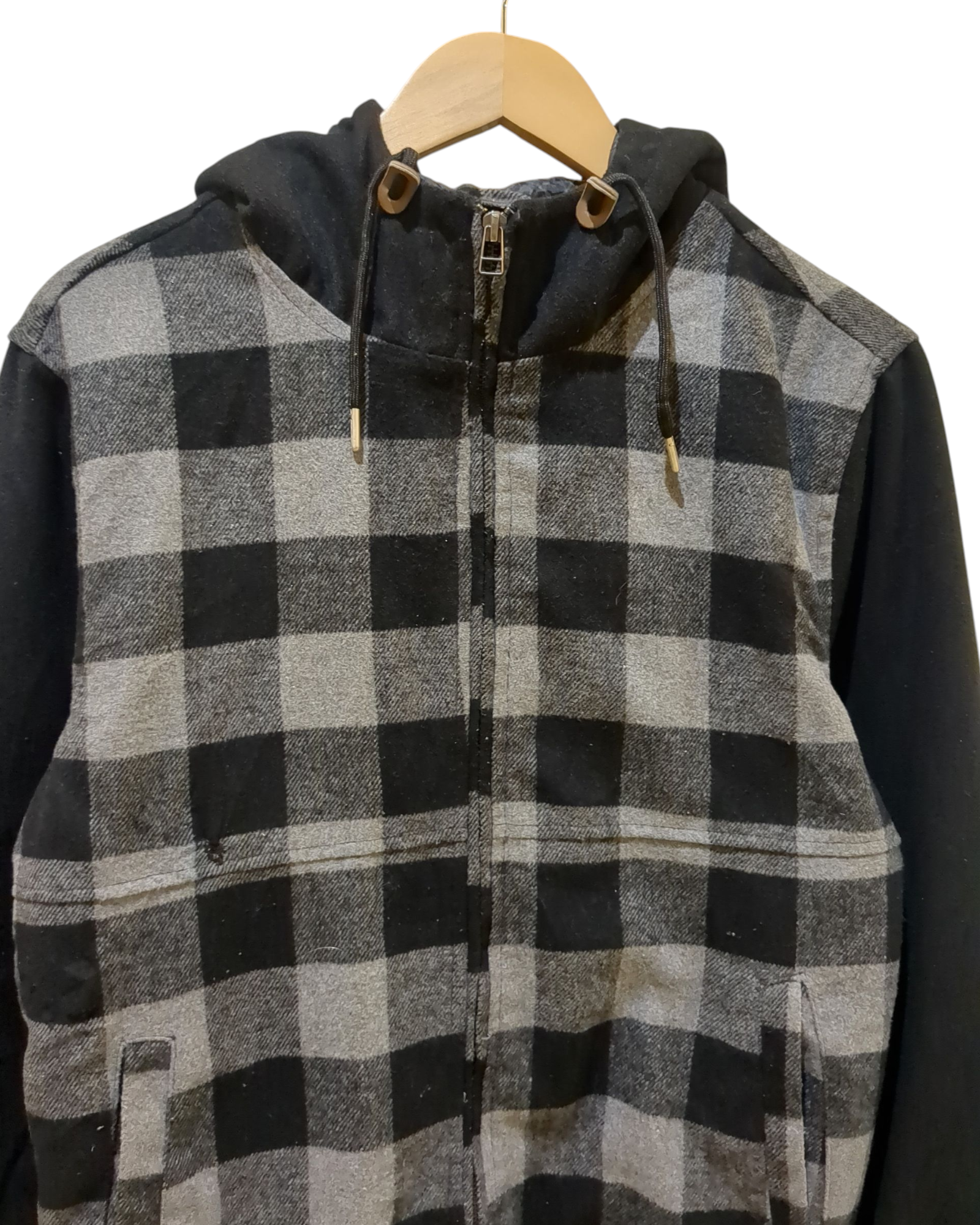 Dickies Hooded Zip Flannel Sweatshirt - (M)