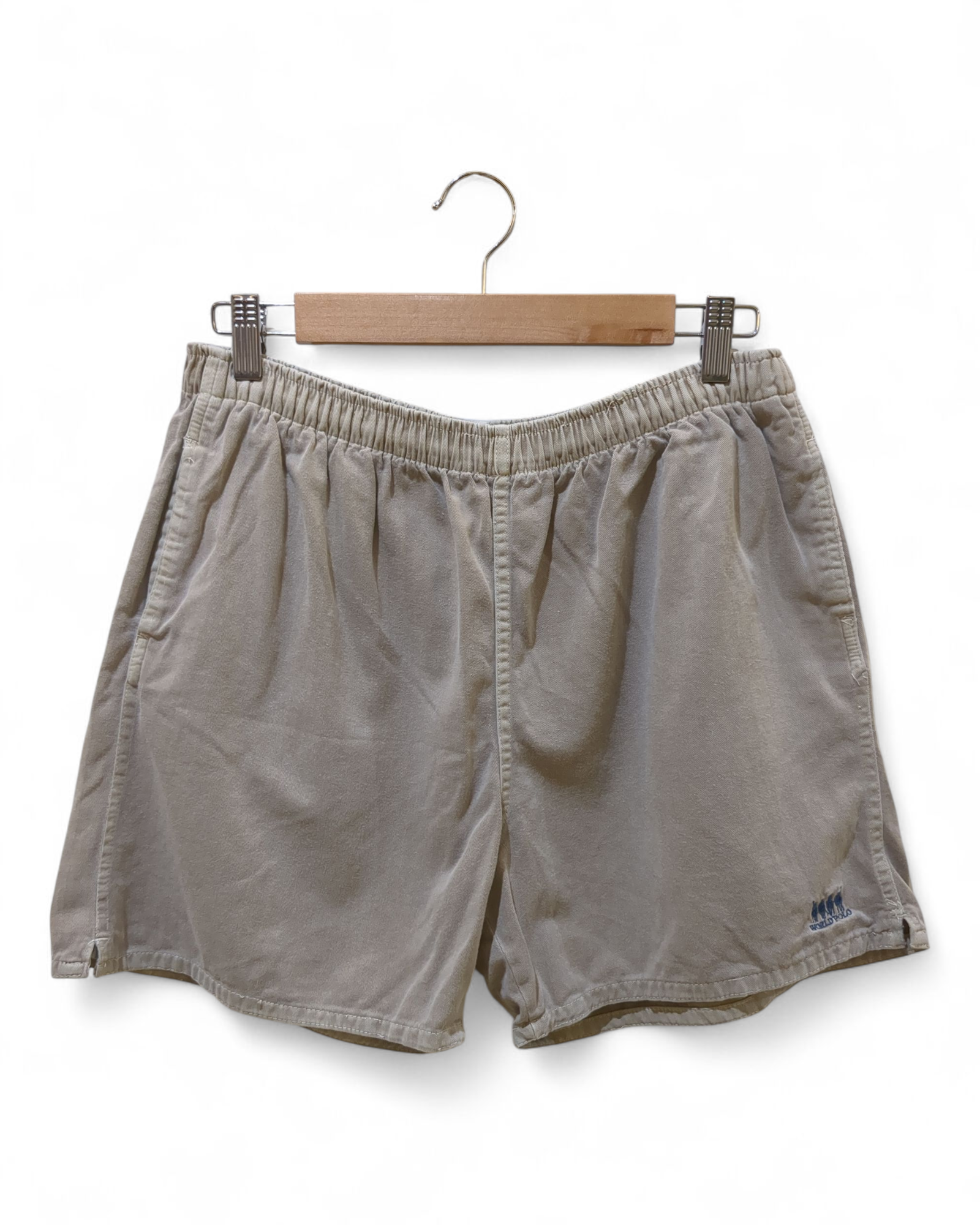 World Polo 90s Khaki Shorts - (W28 x L15)