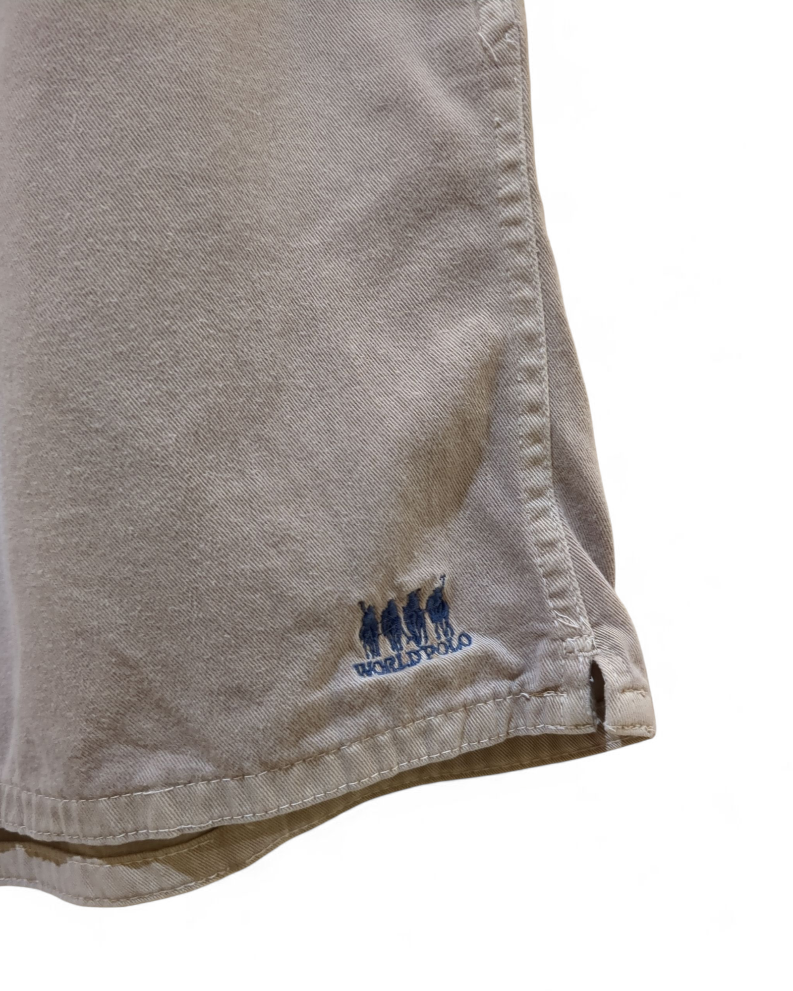 World Polo 90s Khaki Shorts - (W28 x L15)