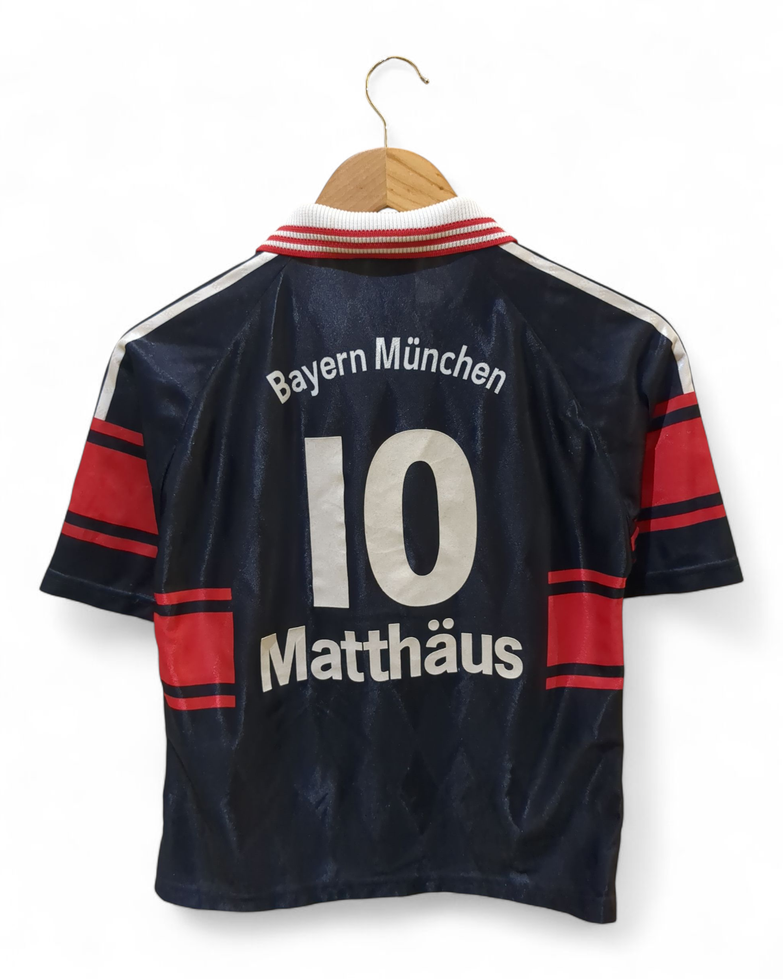 1997-99 Adidas Bayern Munich Home Shirt #10 Matthaus - (S)