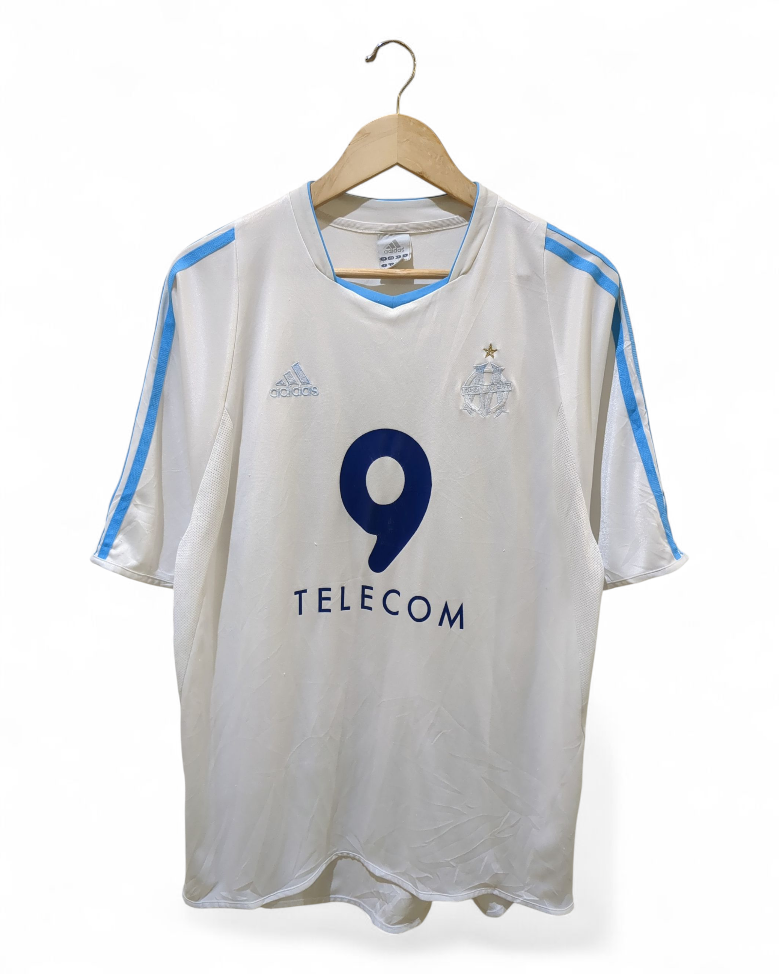 2003-04 Adidas Olympique Marseille Home Shirt - (L)