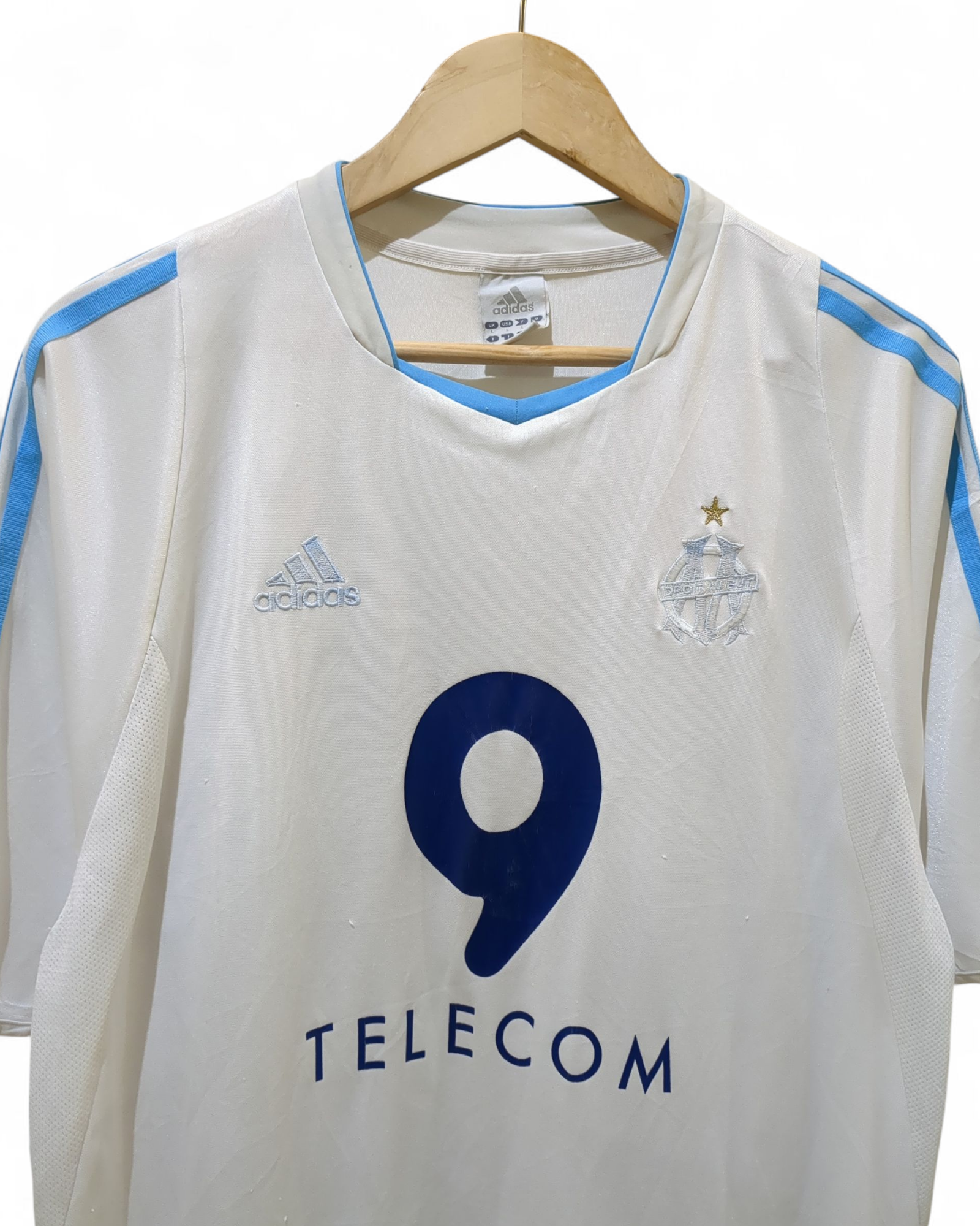 2003-04 Adidas Olympique Marseille Home Shirt - (L)