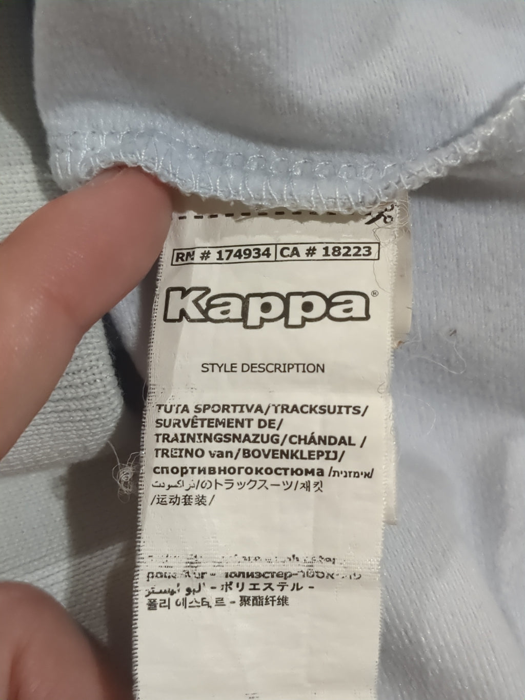 2018-19 Kappa Napoli Track Jacket - (L)