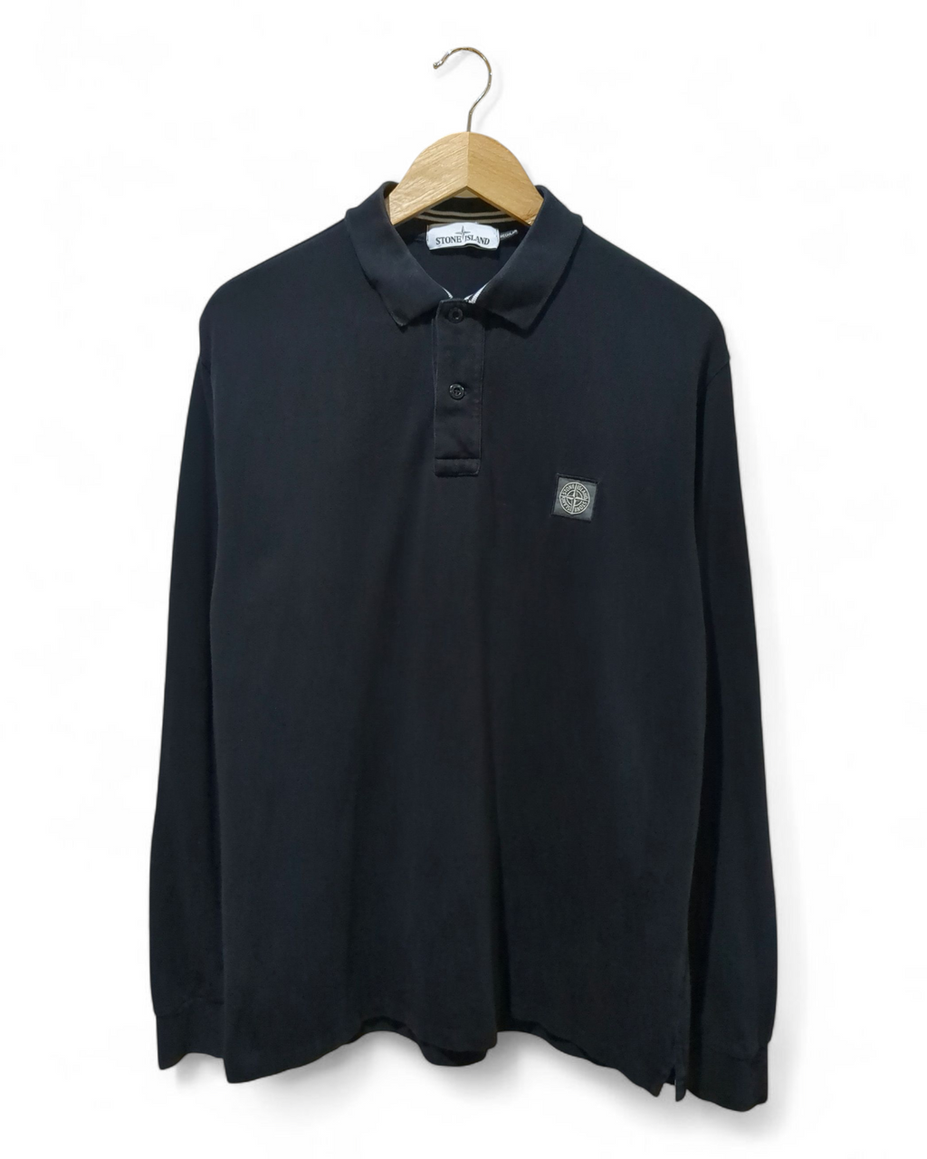 Stone Island Long Sleeve Polo Shirt - (XL)