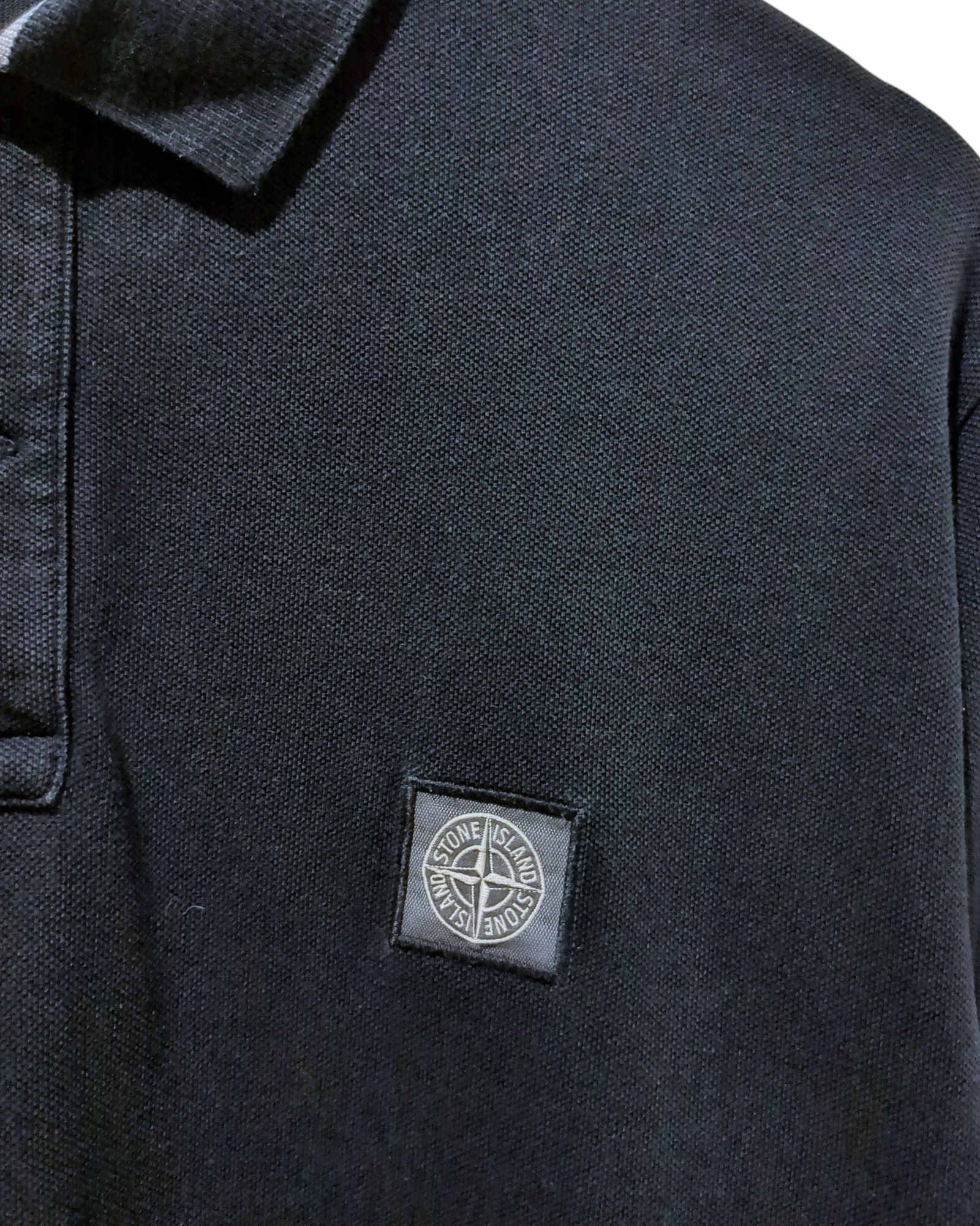 Stone Island Long Sleeve Polo Shirt - (XL)
