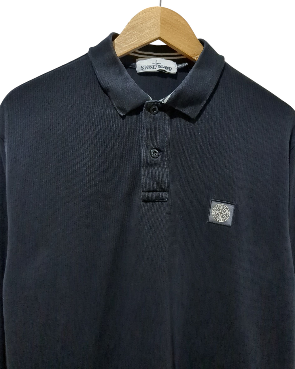 Stone Island Long Sleeve Polo Shirt - (XL)