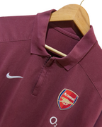 2005-06 Nike Arsenal 1/4 Zip Polo Shirt - (L)