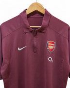 2005-06 Nike Arsenal 1/4 Zip Polo Shirt - (L)