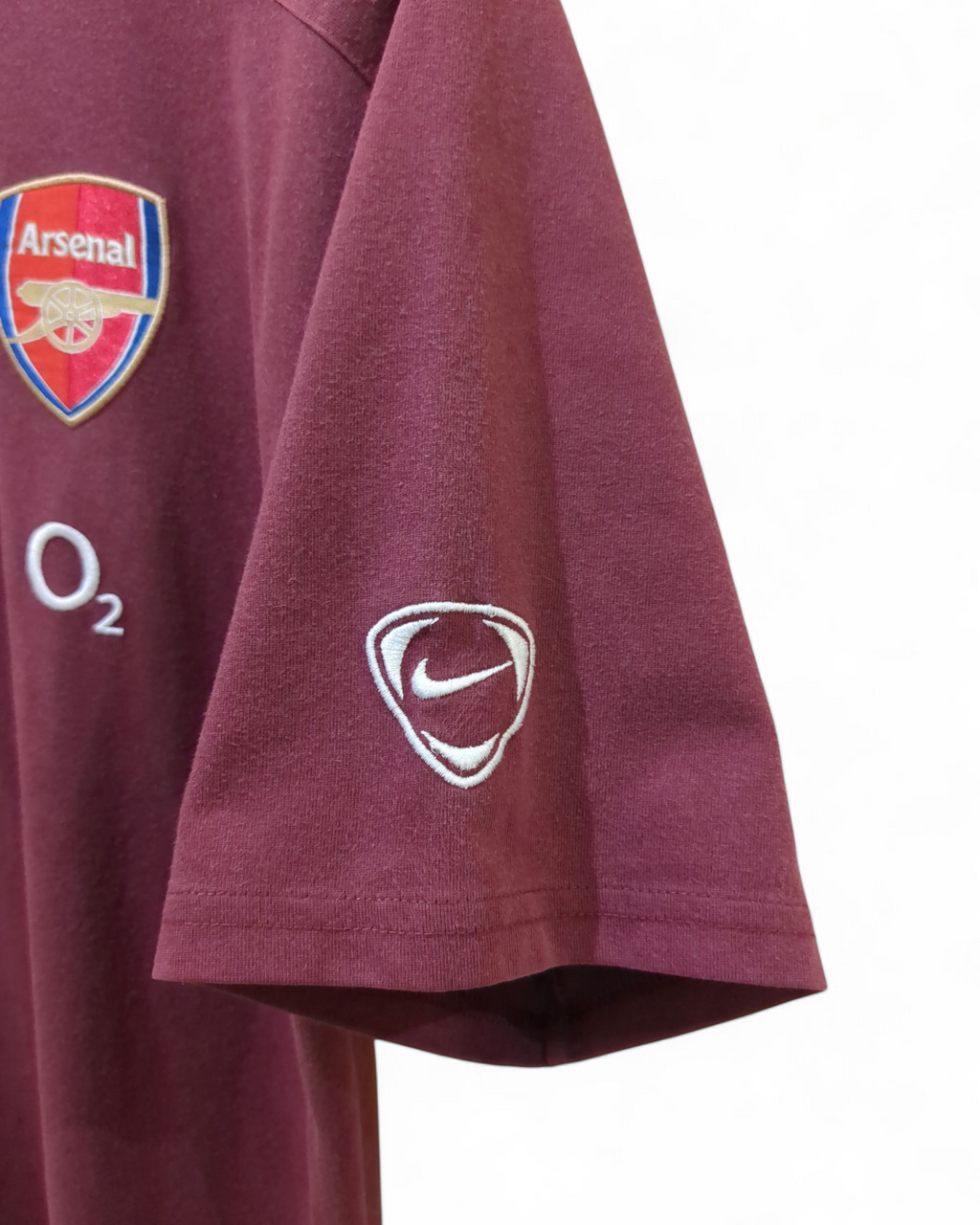 2005-06 Nike Arsenal 1/4 Zip Polo Shirt - (L)