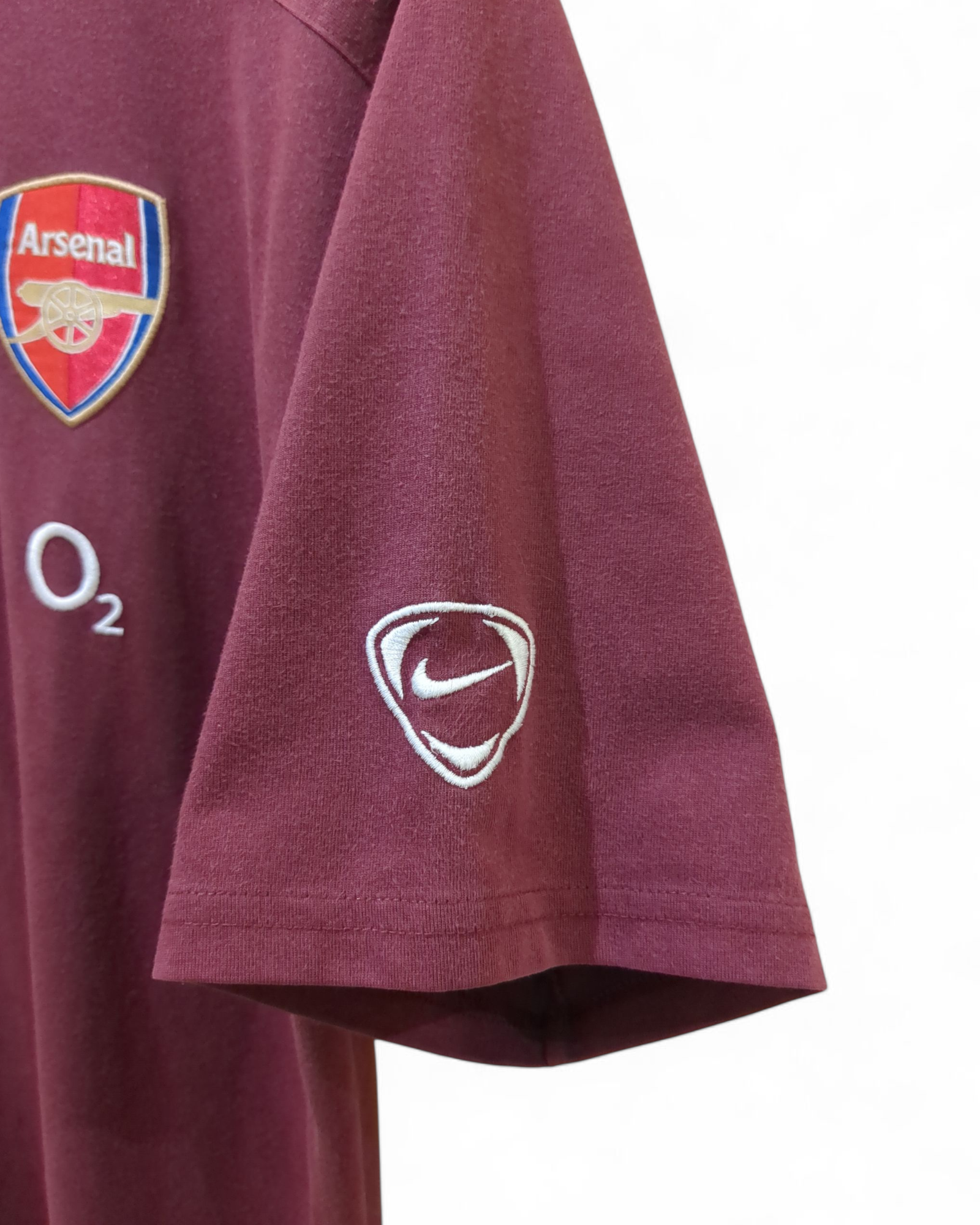 2005-06 Nike Arsenal 1/4 Zip Polo Shirt - (L)