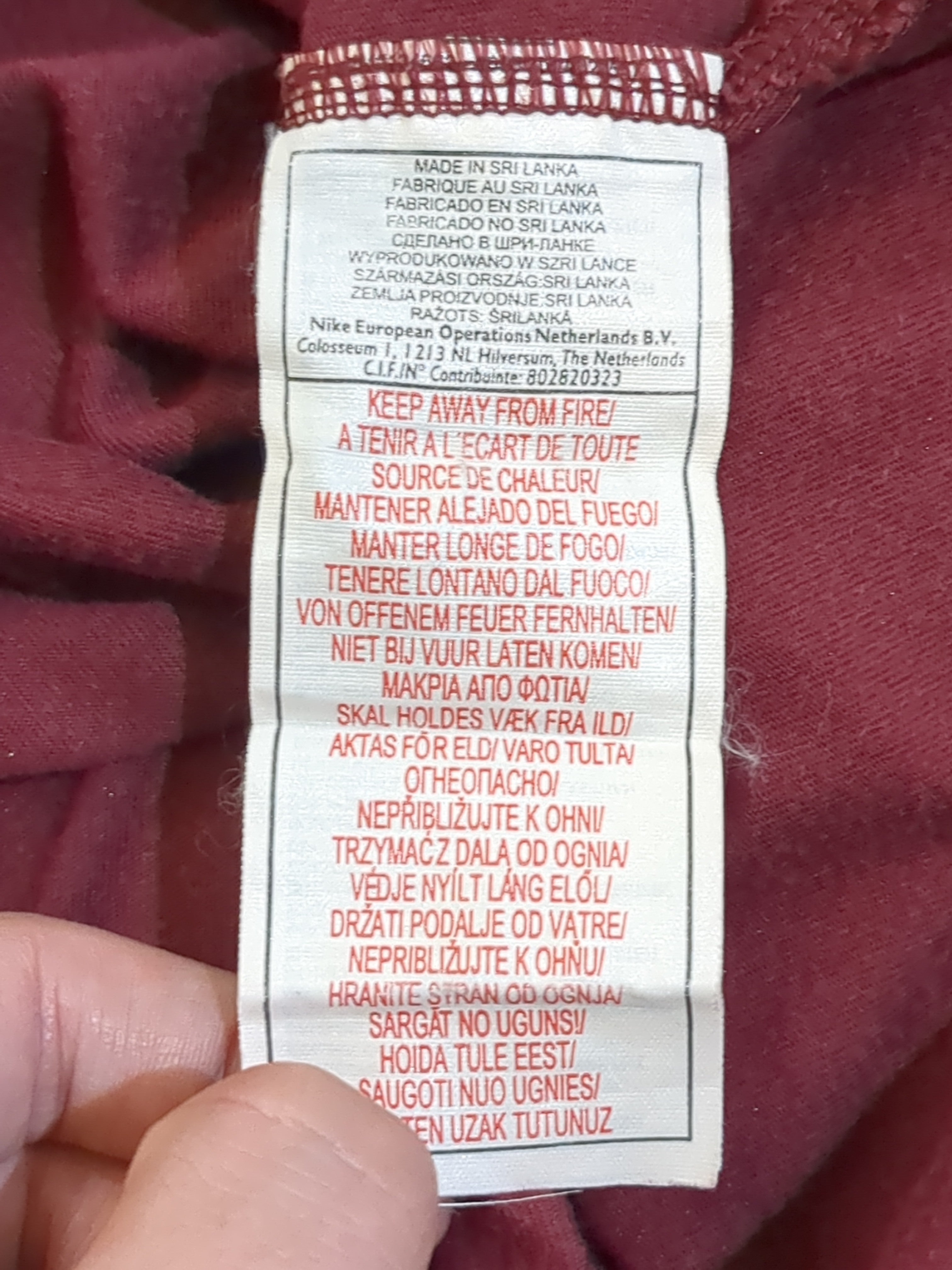 2005-06 Nike Arsenal 1/4 Zip Polo Shirt - (L)