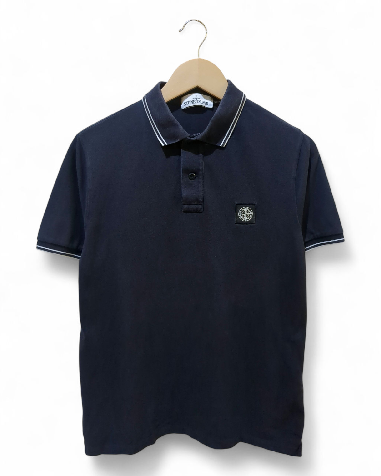 Stone Island Slim Fit Polo Shirt - (M)