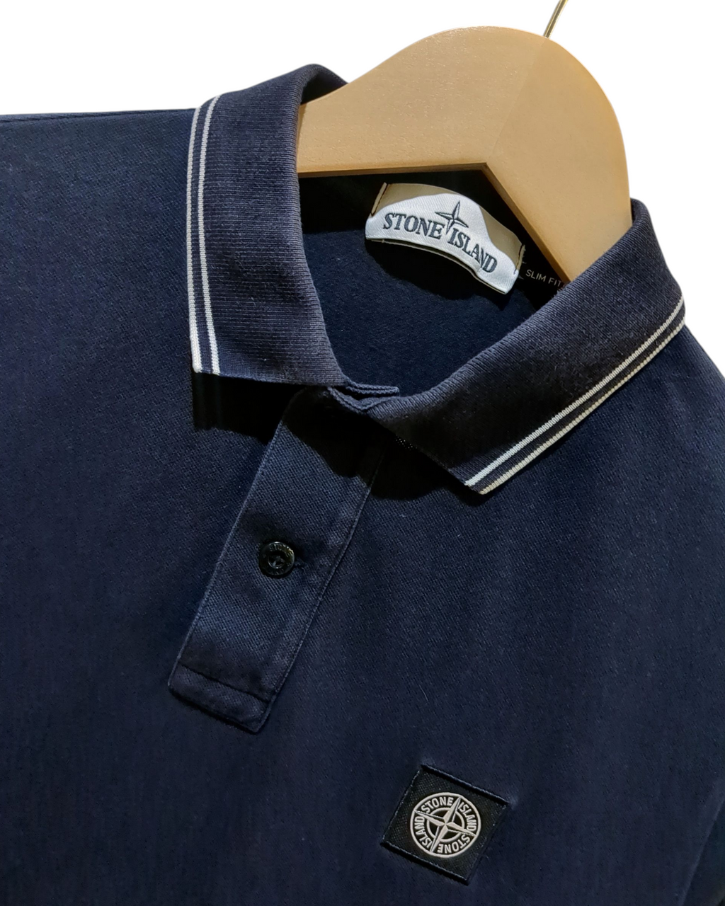 Stone Island Slim Fit Polo Shirt - (M)