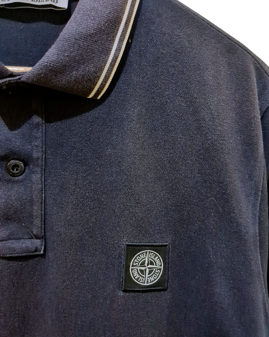 Stone Island Slim Fit Polo Shirt - (L)