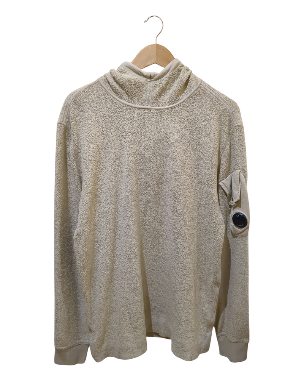 CP Company Brushed Fleece Popover Hoody - (L)