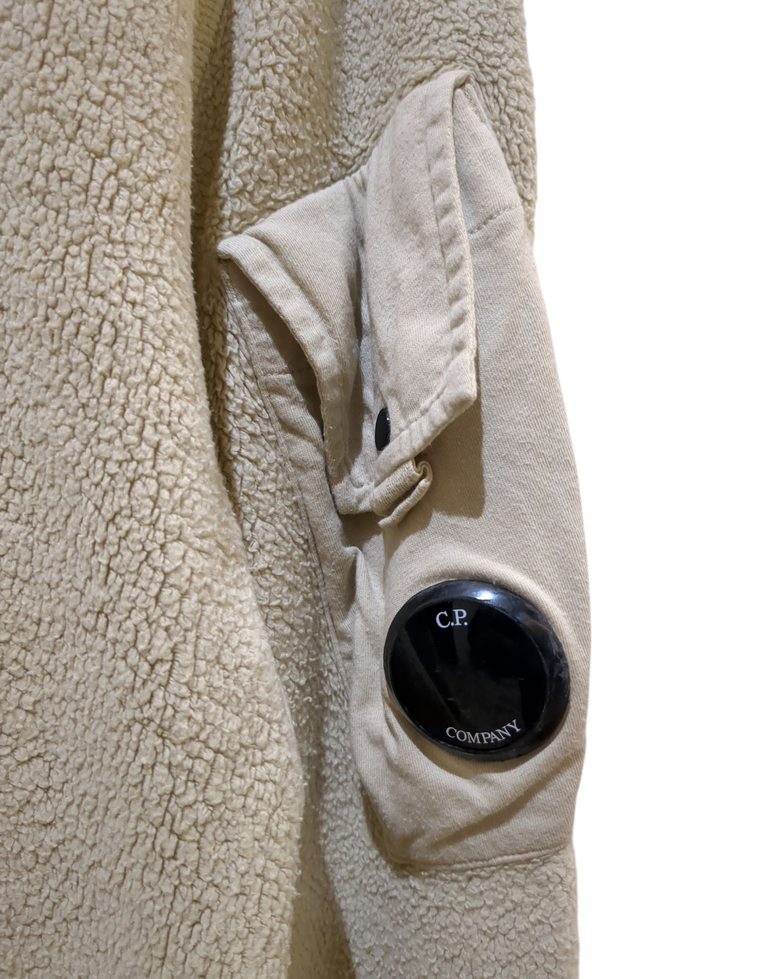 CP Company Brushed Fleece Popover Hoody - (L)