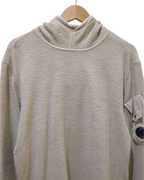 CP Company Brushed Fleece Popover Hoody - (L)