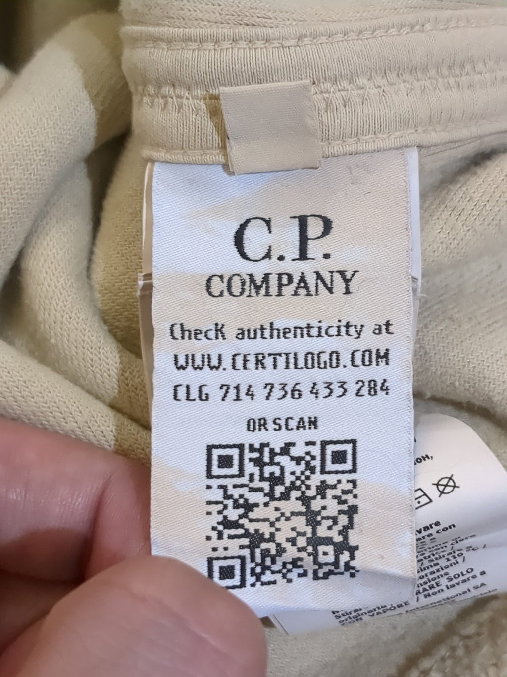 CP Company Brushed Fleece Popover Hoody - (L)