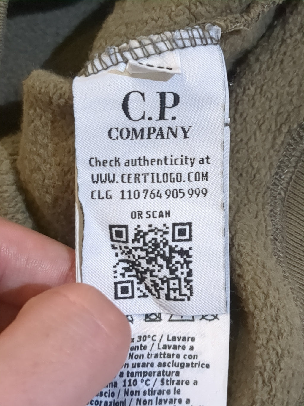 CP Company Big Logo Hooded Sweatshirt - (XL)